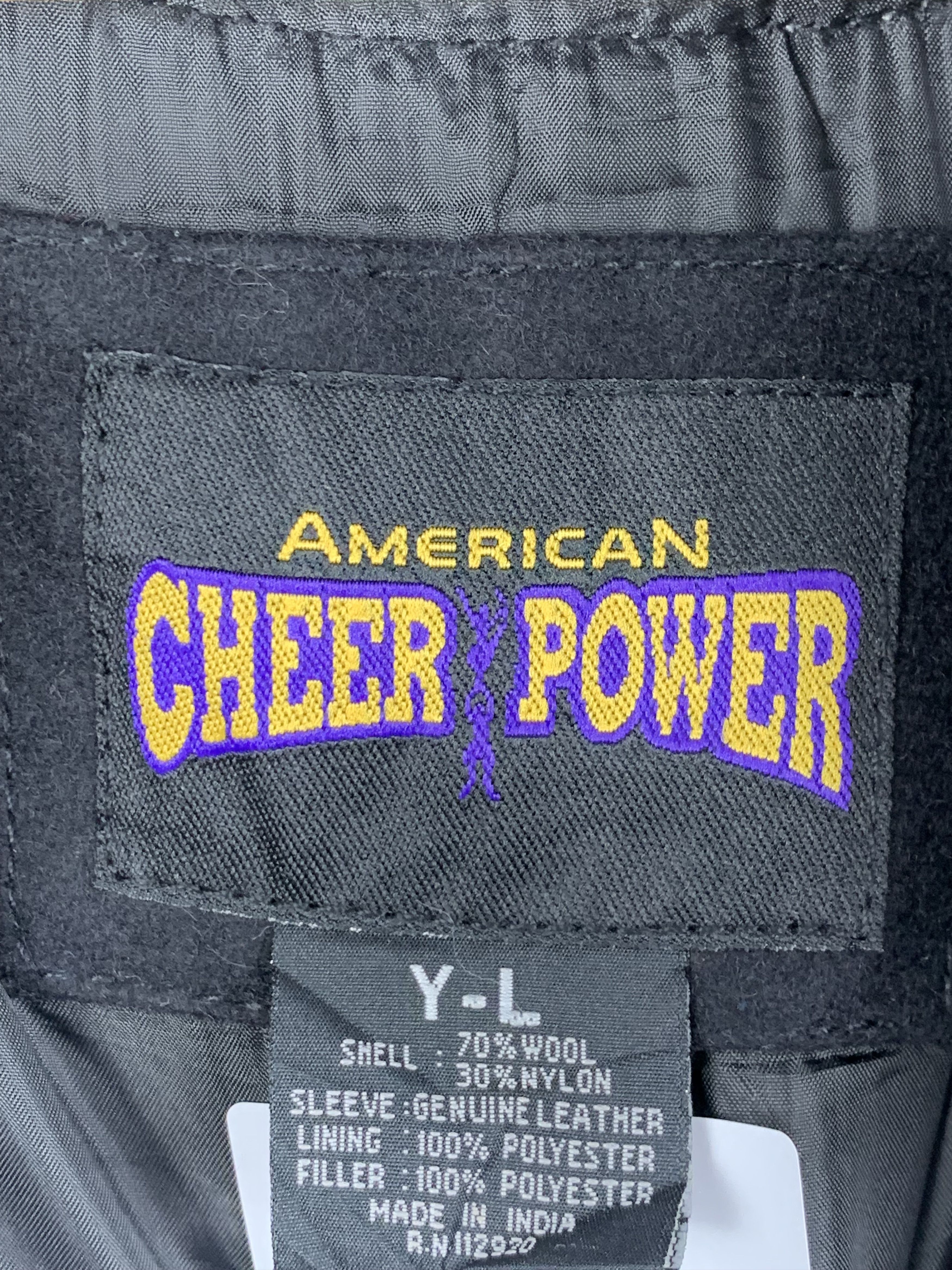 Other Vintage 90s National Champion Sleeve Leather Varsity V0531 Size US L / EU 52-54 / 3 - 11 Thumbnail