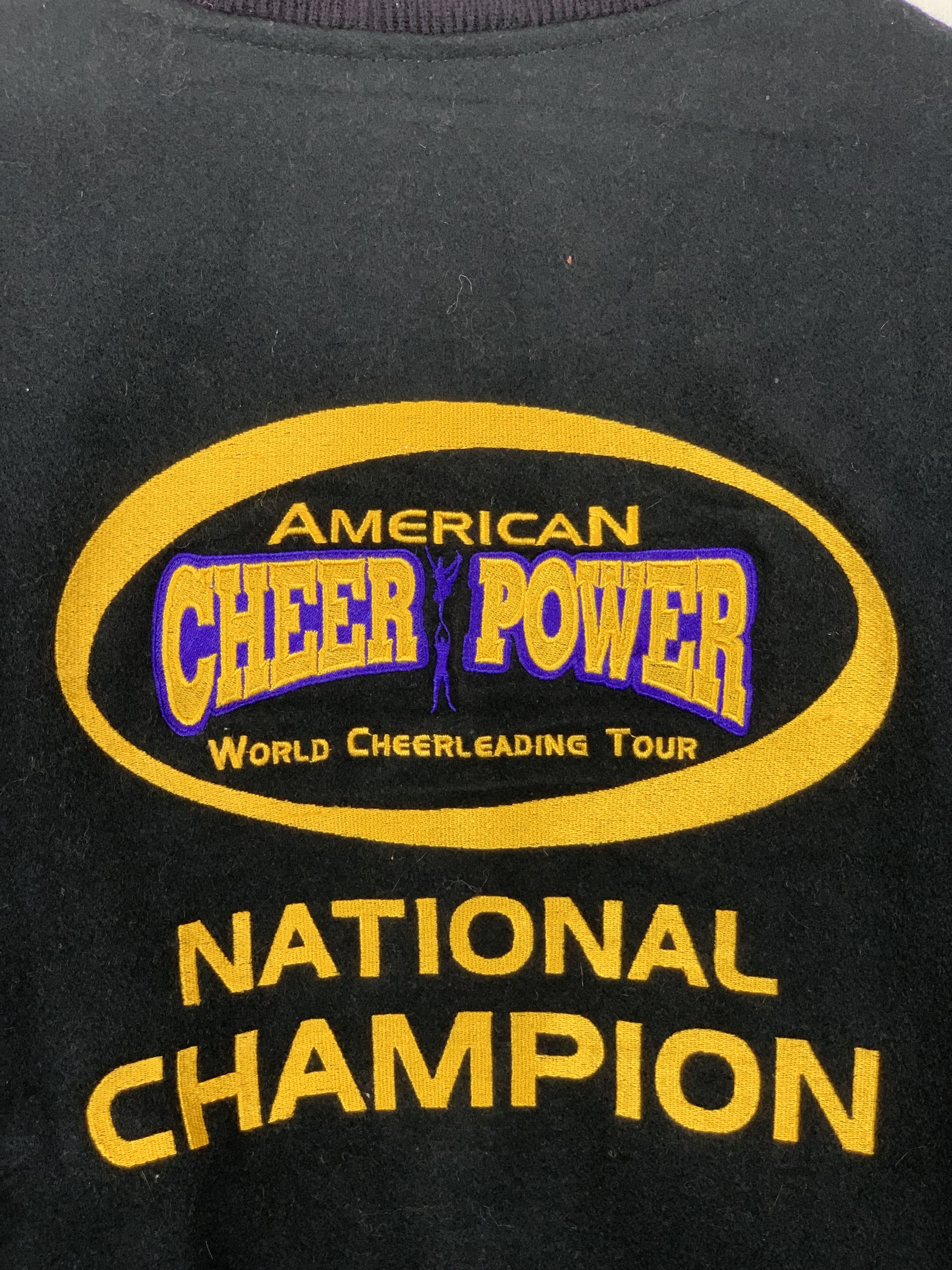 Other Vintage 90s National Champion Sleeve Leather Varsity V0531 Size US L / EU 52-54 / 3 - 12 Thumbnail