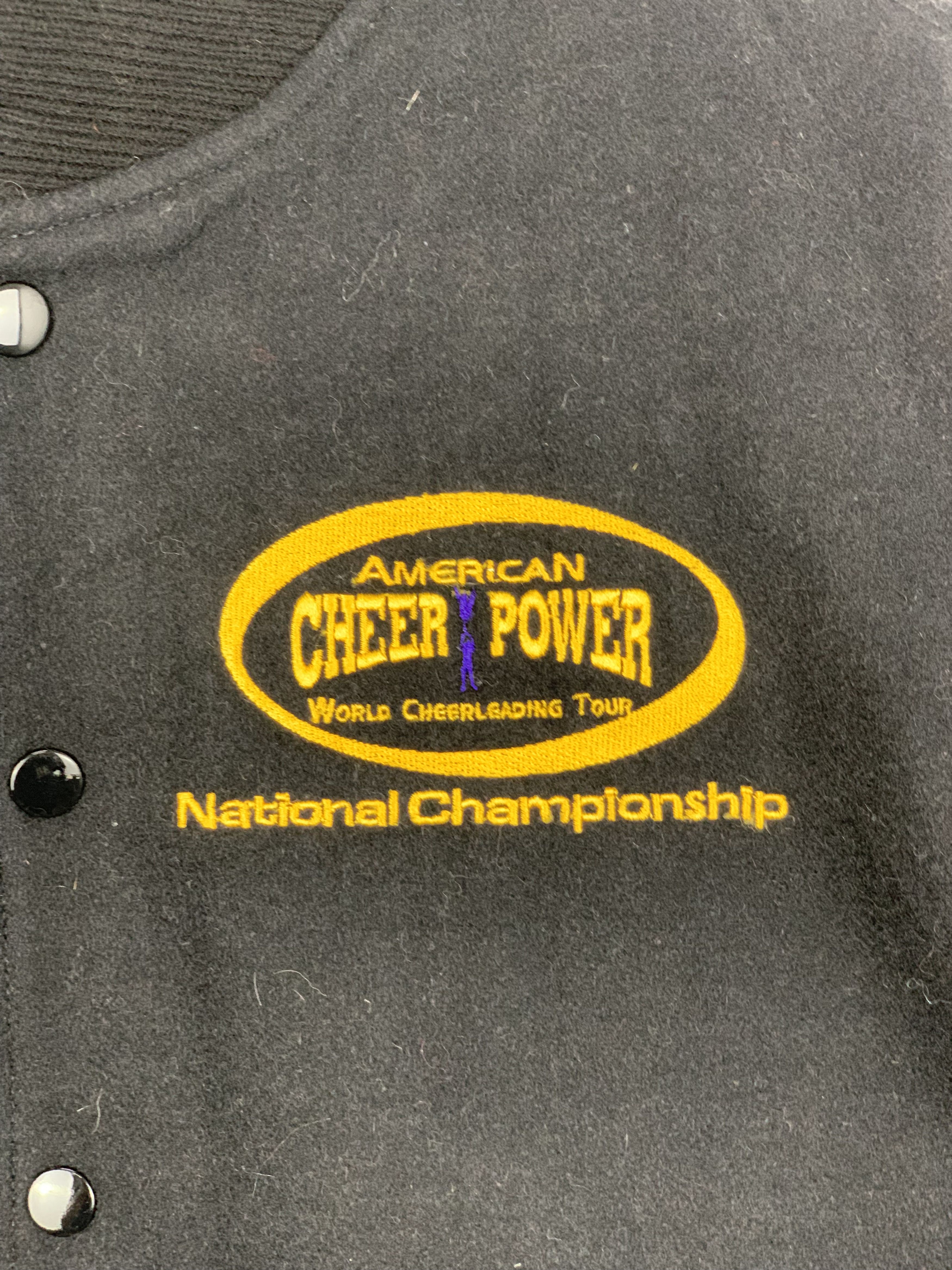 Other Vintage 90s National Champion Sleeve Leather Varsity V0531 Size US L / EU 52-54 / 3 - 8 Thumbnail