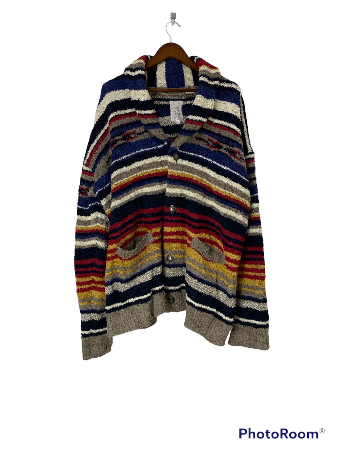 Japanese Brand Cardigan Navajo Style Design Multicoloured Size US XL / EU 56 / 4 - 1 Thumbnail