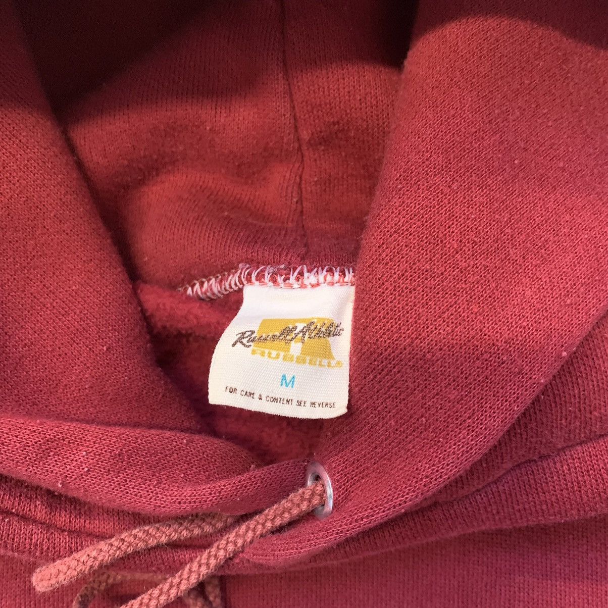 Russell Athletic × Vintage Vintage 1970’s Russell Athletic Frat Hooded Sweatshirt Size US M / EU 48-50 / 2 - 3 Thumbnail