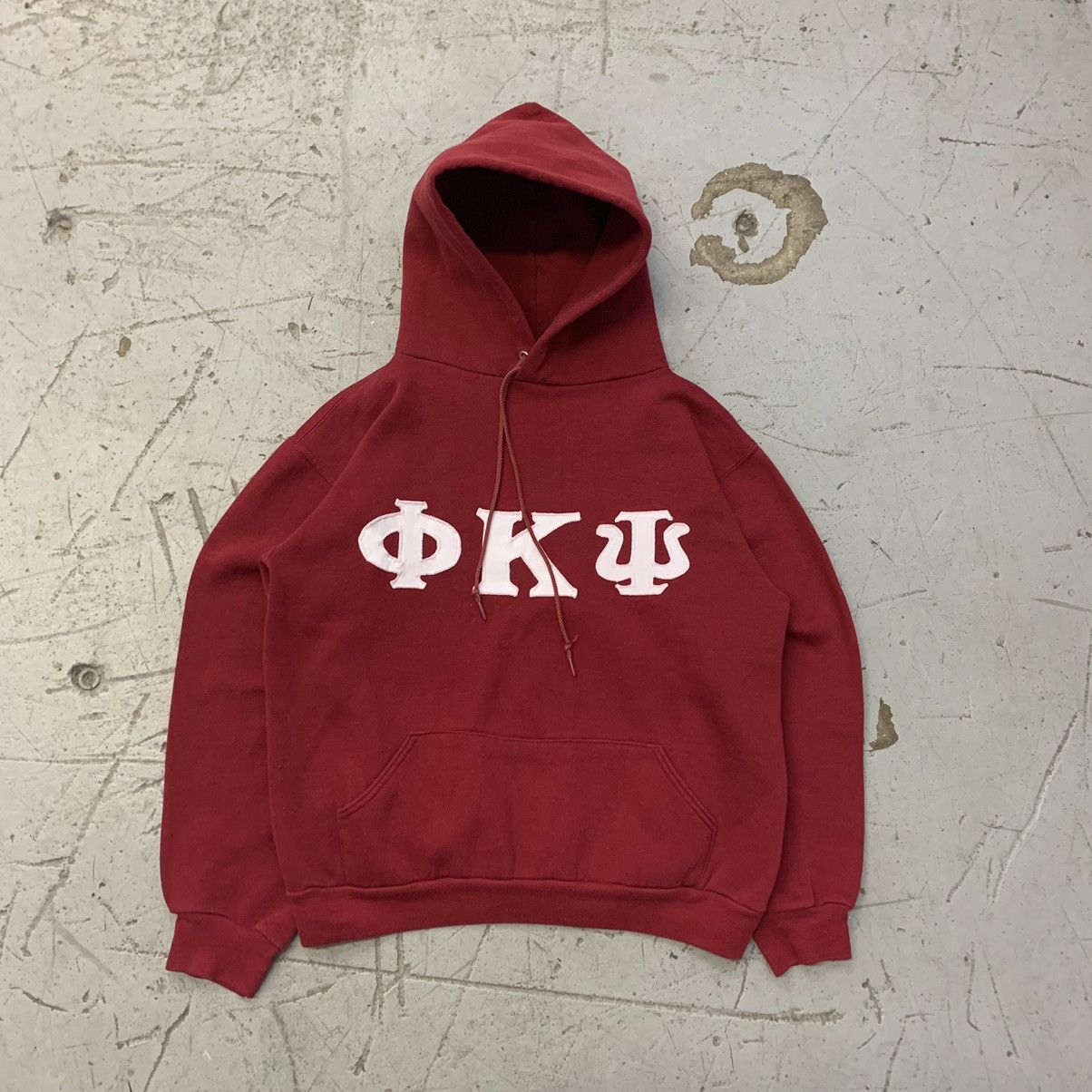 Russell Athletic × Vintage Vintage 1970’s Russell Athletic Frat Hooded Sweatshirt Size US M / EU 48-50 / 2 - 1 Thumbnail