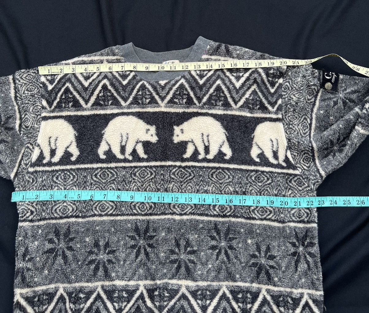 C.P. Company RARE!! Vintage 90s C.P. Company Polar Bear Fleece Sweater Size US L / EU 52-54 / 3 - 2 Thumbnail