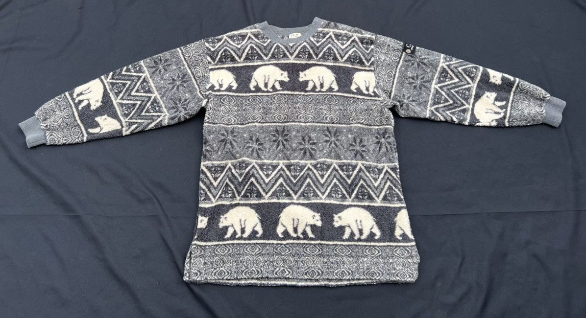 C.P. Company RARE!! Vintage 90s C.P. Company Polar Bear Fleece Sweater Size US L / EU 52-54 / 3 - 1 Thumbnail