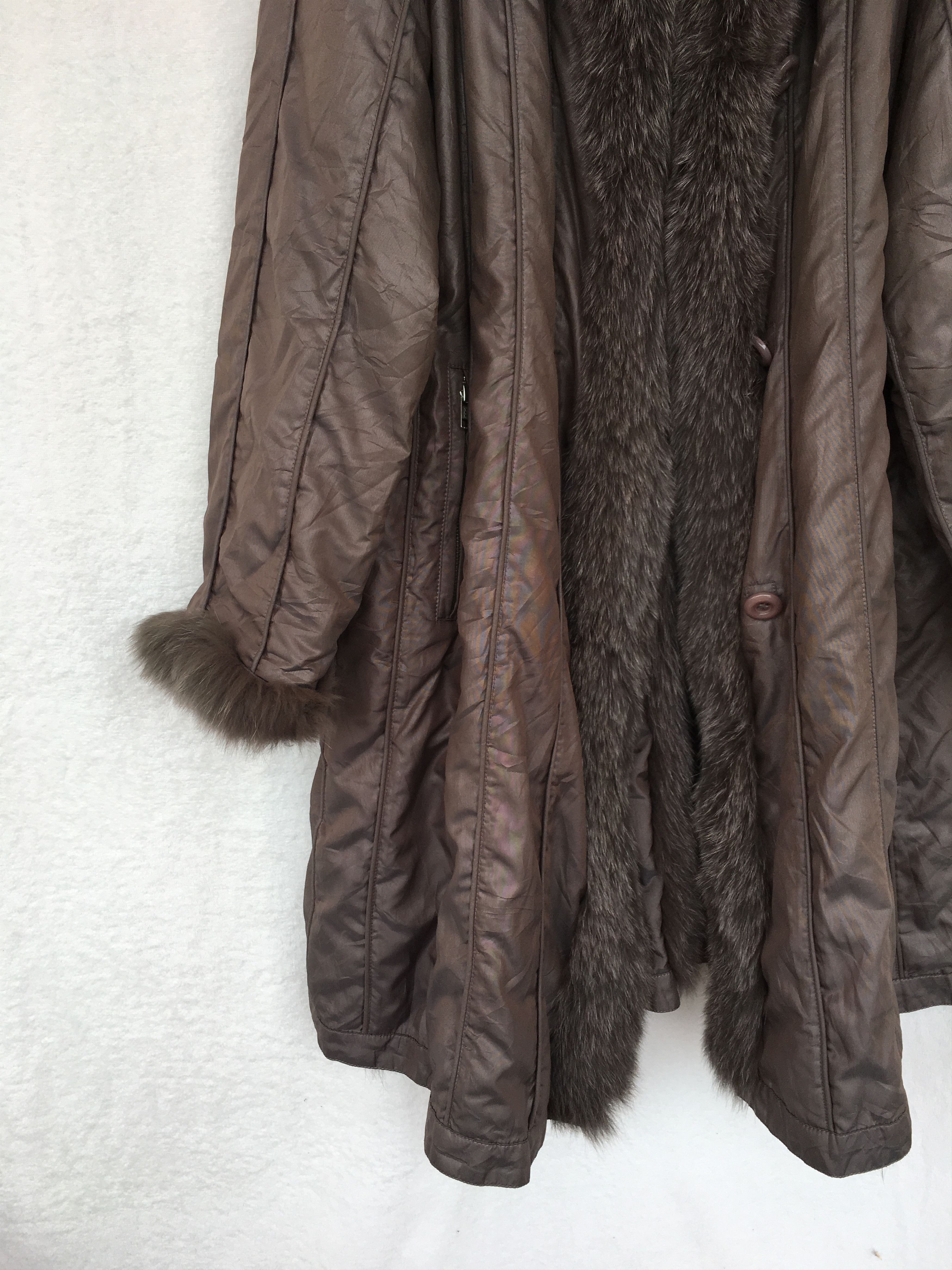 Japanese Brand brown furr jacket Size US S / EU 44-46 / 1 - 5 Thumbnail