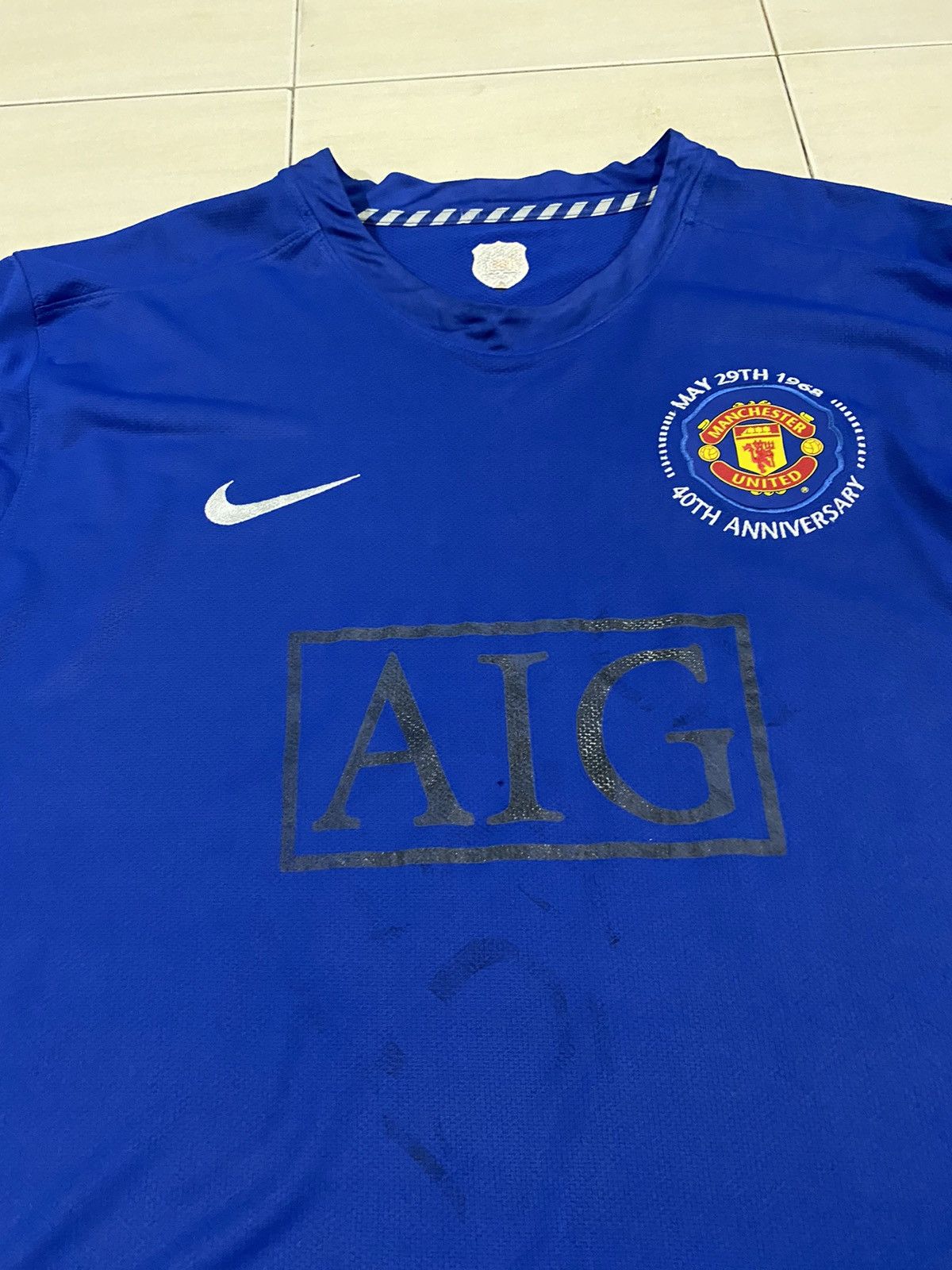 Nike Rare Manchester United 2008 third jersey longsleeve Size US XXL / EU 58 / 5 - 8 Thumbnail