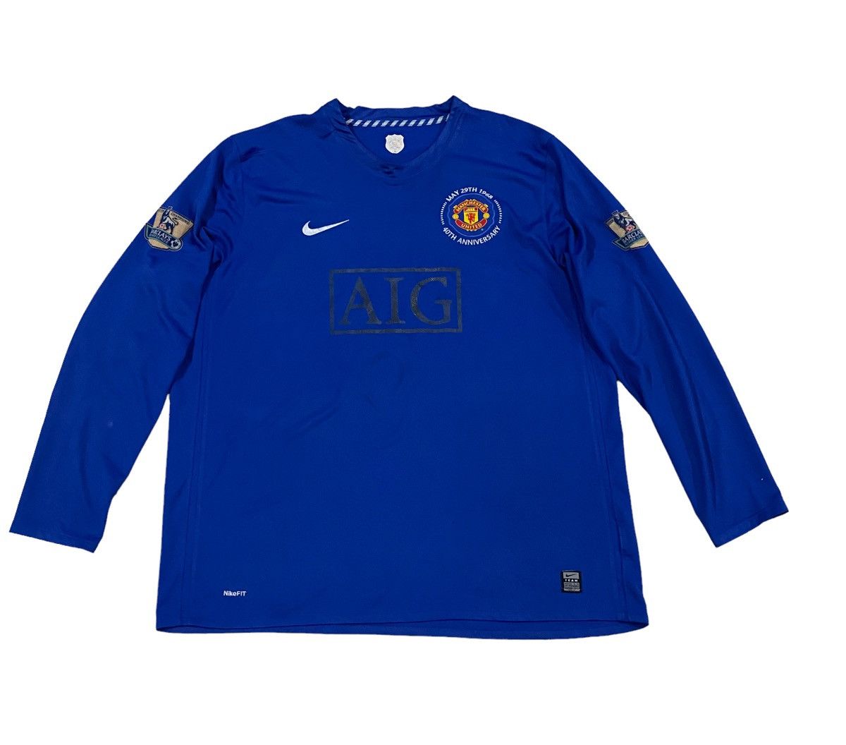 Nike Rare Manchester United 2008 third jersey longsleeve Size US XXL / EU 58 / 5 - 1 Thumbnail