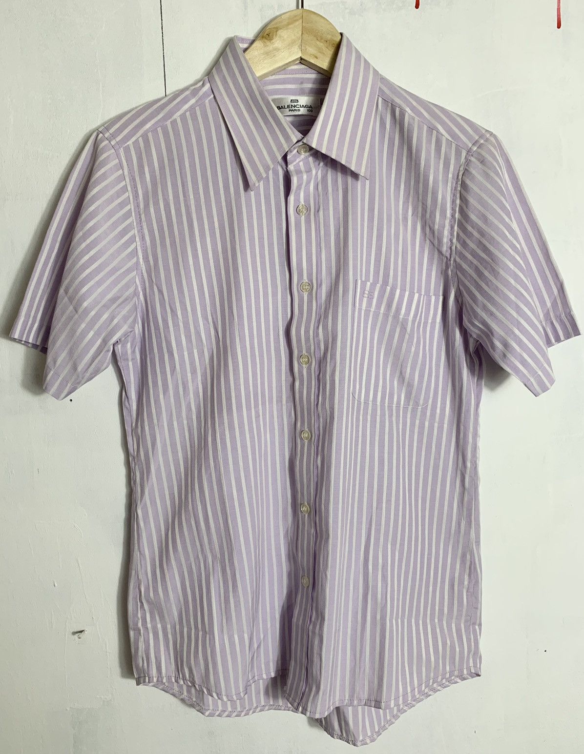 Vintage Balenciaga striped button shirt