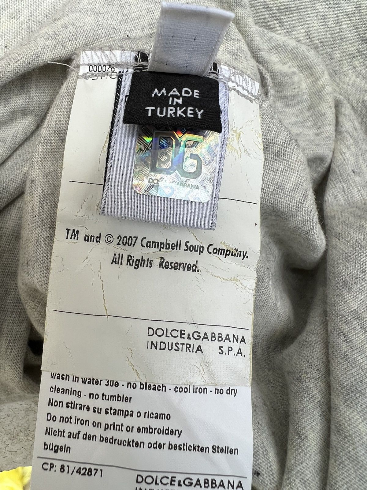Dolce & Gabbana Vintage 2007 Dolce & Gabbana X Campbell Soup Art Sleeveless Size US S / EU 44-46 / 1 - 17 Thumbnail