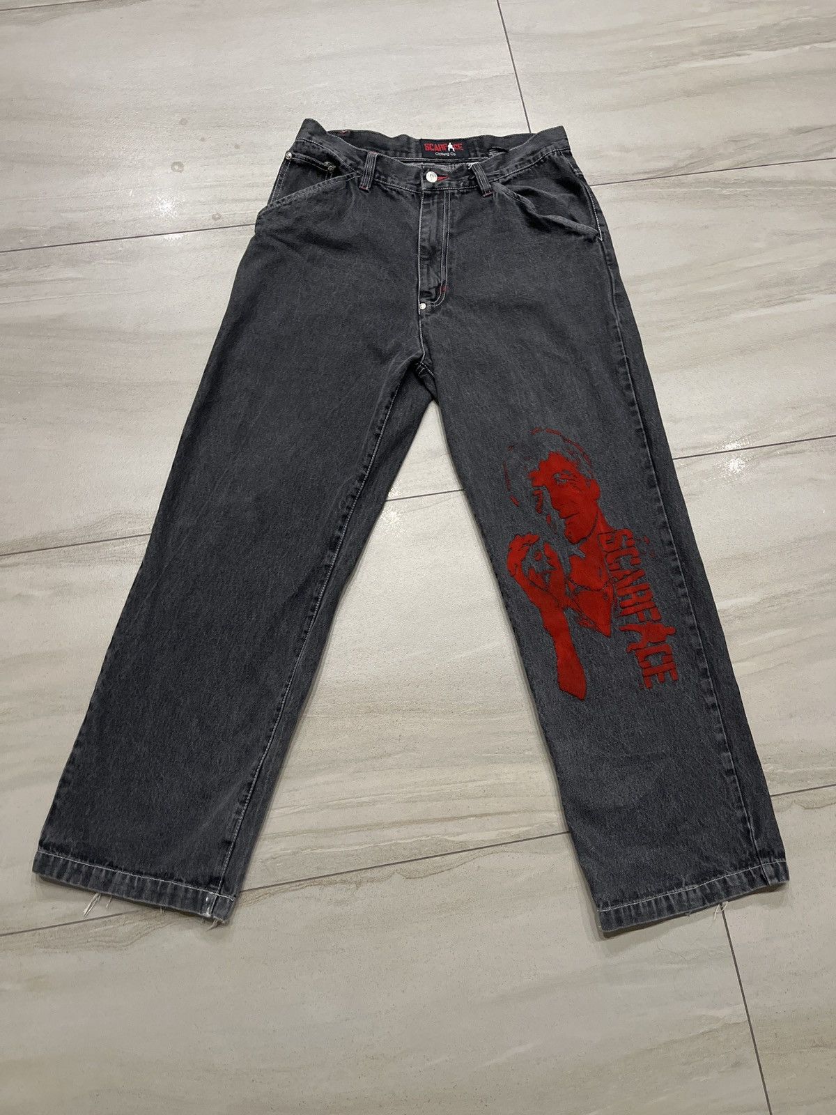 Vintage Scarface baggy jeans
