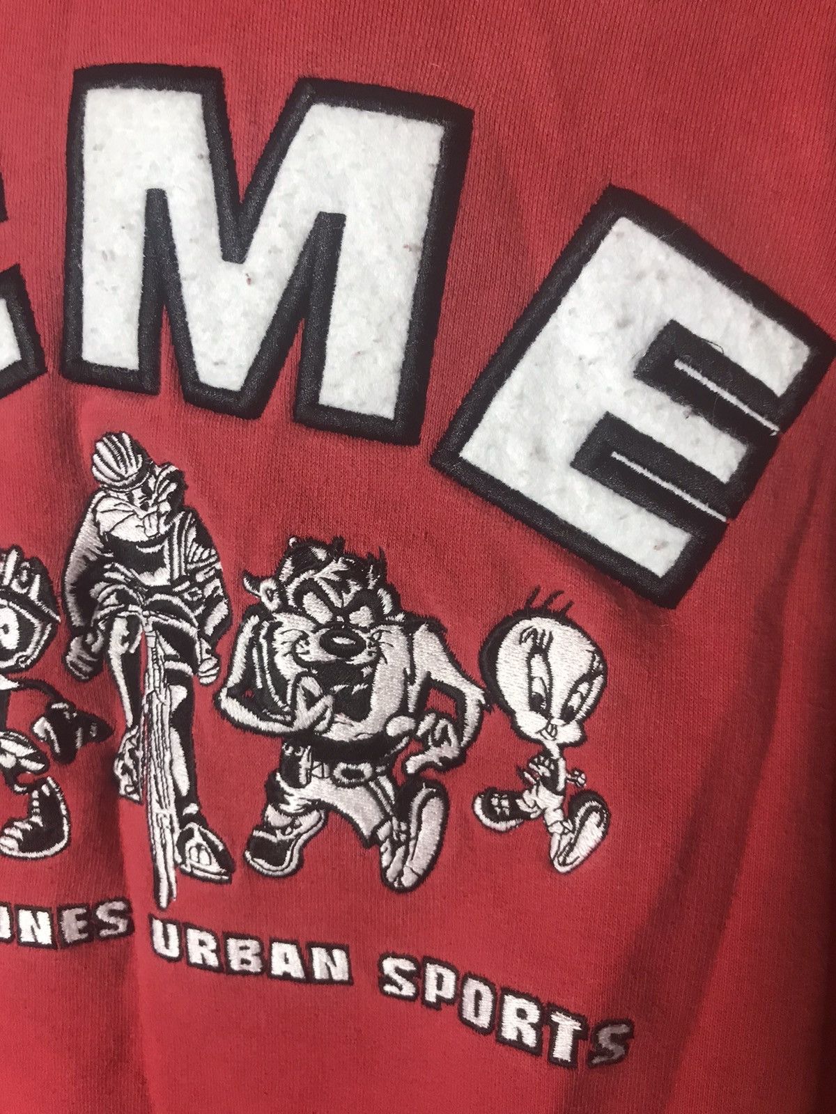Cartoon Network 1995 Vintage 90s Warner Bros Looney Tunes bomber Size US XXL / EU 58 / 5 - 2 Thumbnail