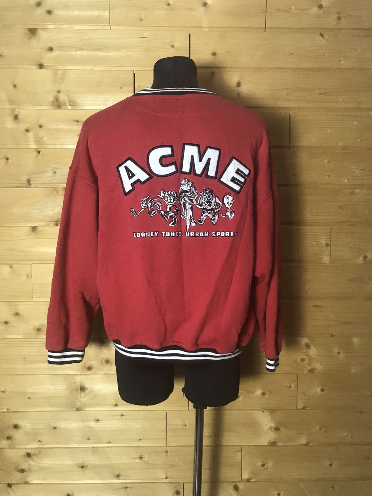 Cartoon Network 1995 Vintage 90s Warner Bros Looney Tunes bomber Size US XXL / EU 58 / 5 - 1 Thumbnail