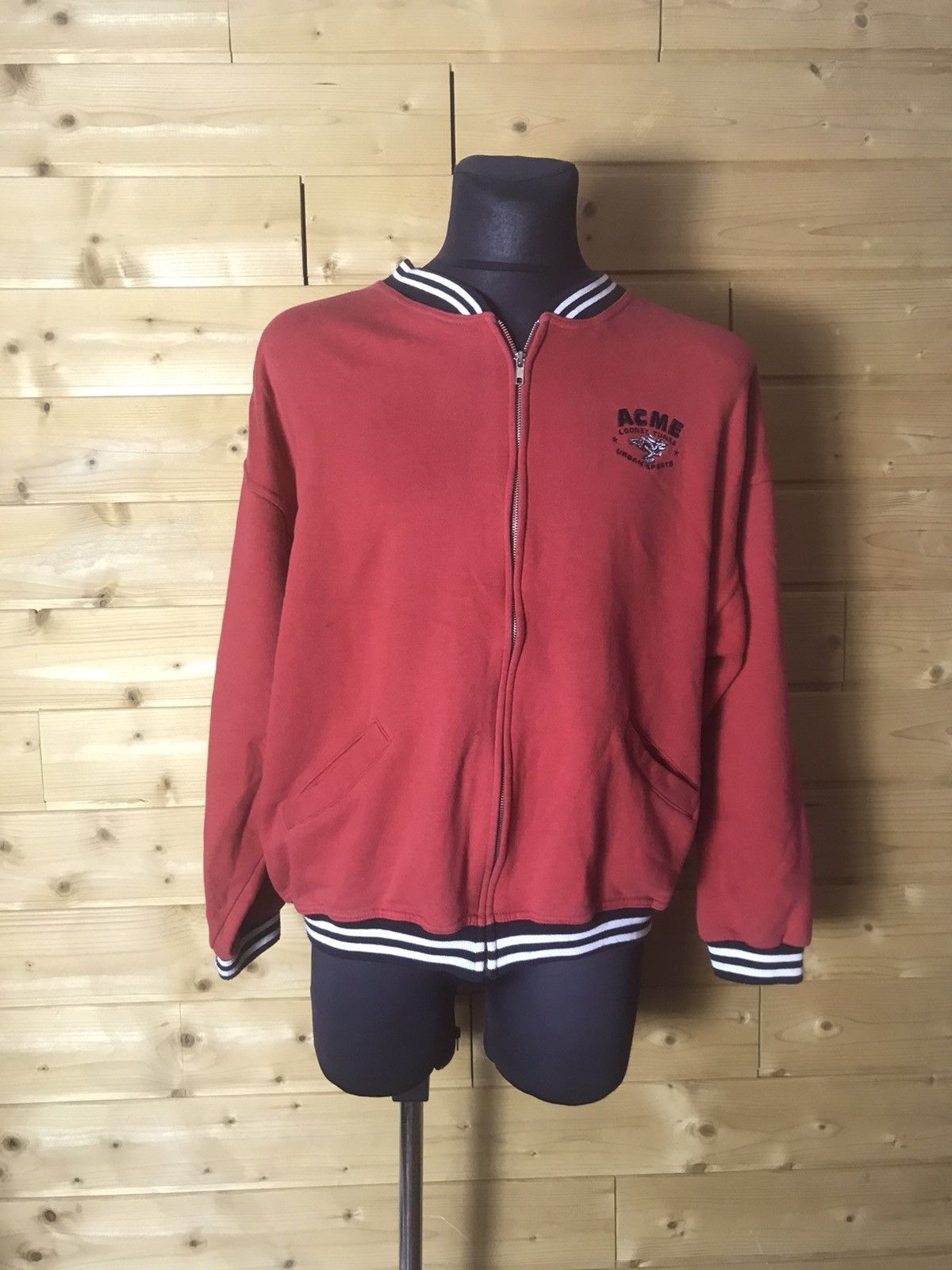 Cartoon Network 1995 Vintage 90s Warner Bros Looney Tunes bomber Size US XXL / EU 58 / 5 - 7 Thumbnail