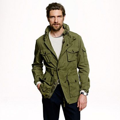 J.Crew Men's Field Jacket hot Green Size XL