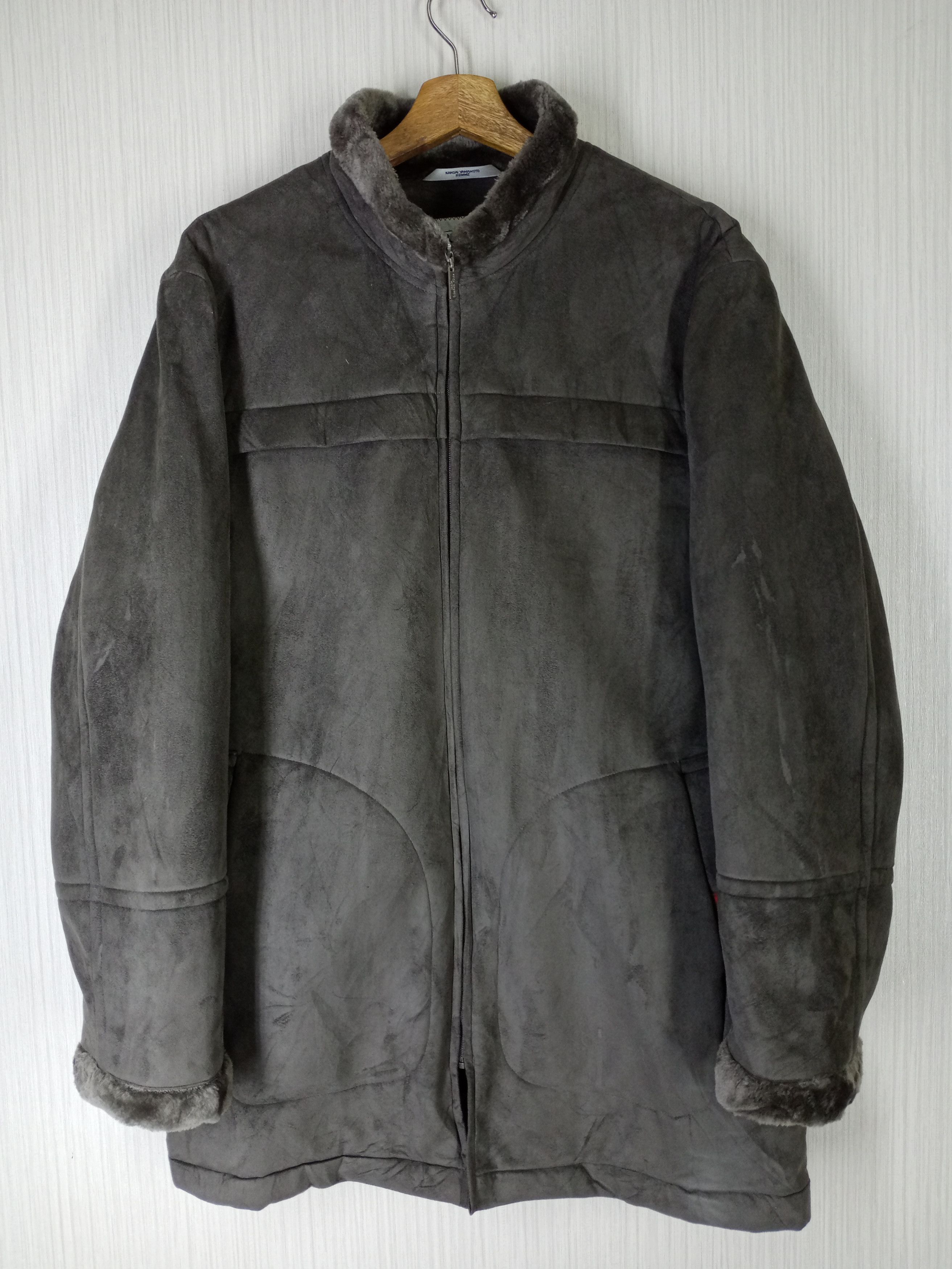 Vintage Kansai Yamamoto Homme Suede Sherling Jacket
