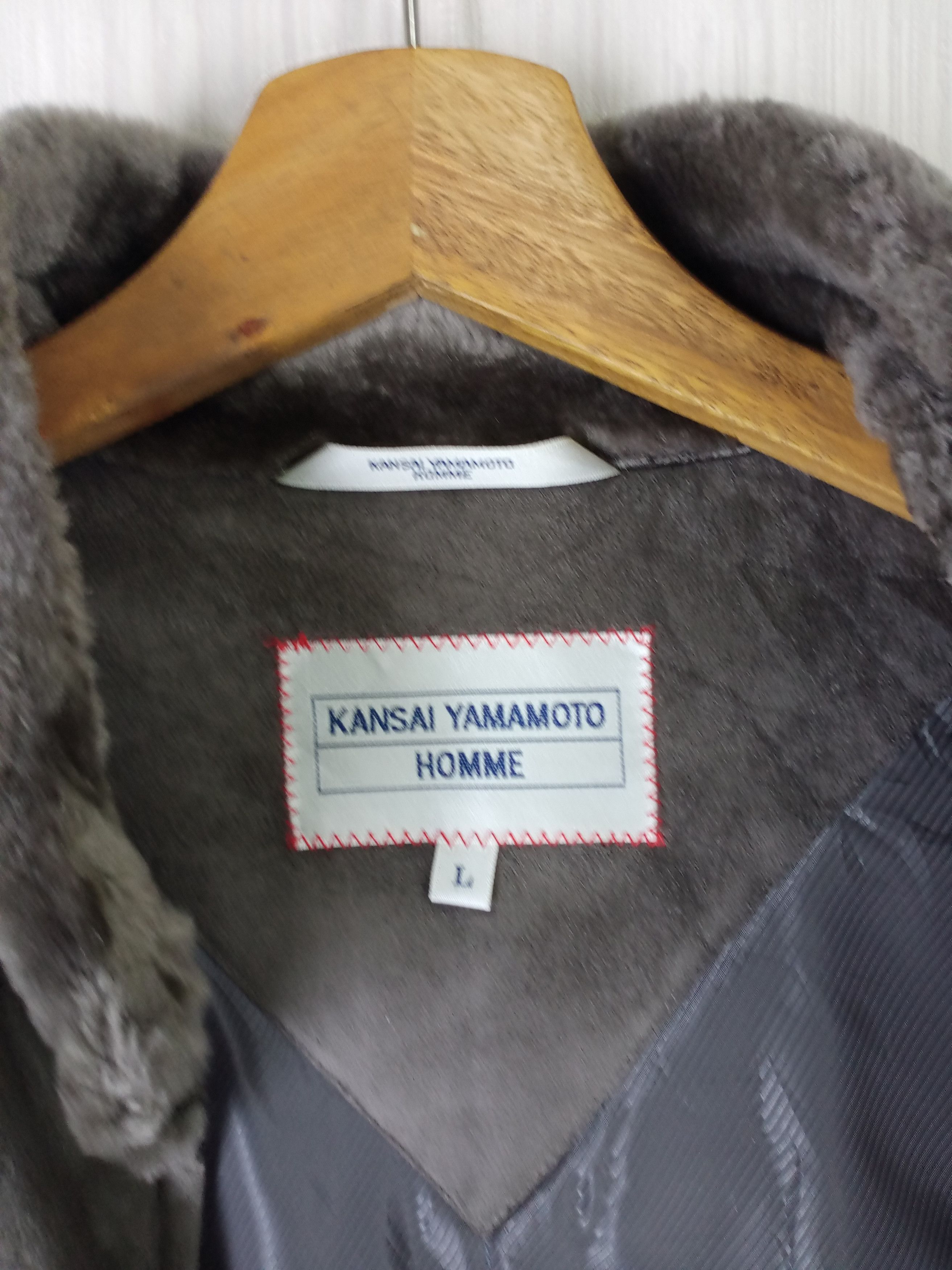 Kansai Yamamoto Rare Vintage Kansai Yamamoto Homme Suede Sherling Jacket Size US L / EU 52-54 / 3 - 5 Thumbnail