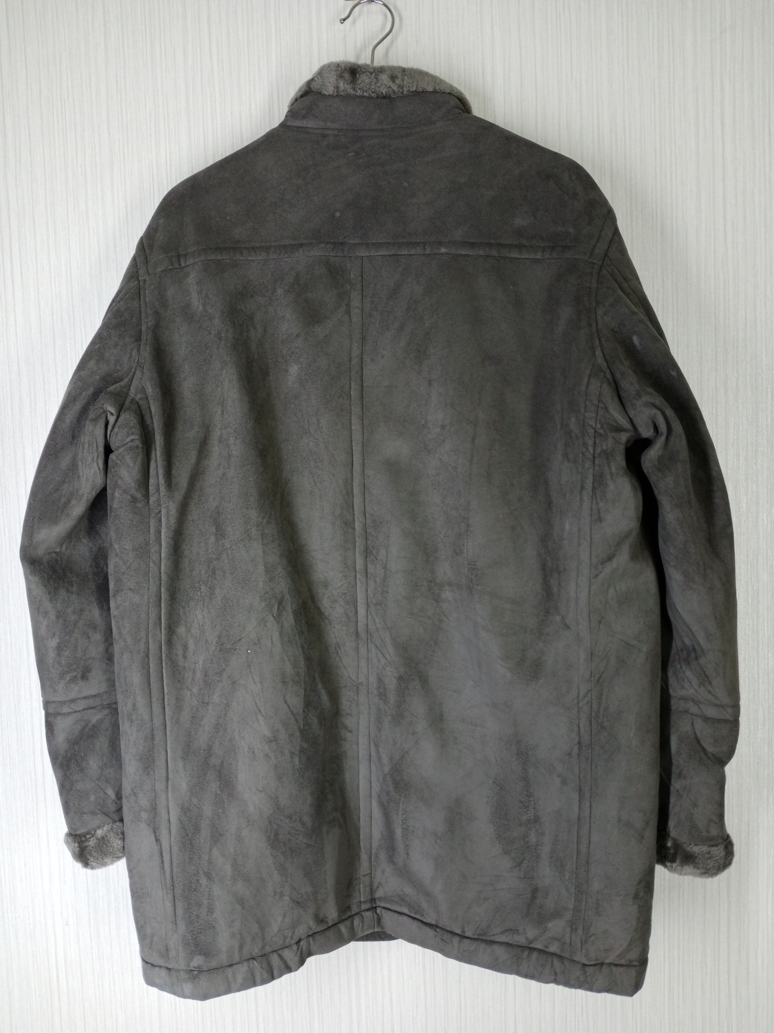 Kansai Yamamoto Rare Vintage Kansai Yamamoto Homme Suede Sherling Jacket Size US L / EU 52-54 / 3 - 9 Thumbnail