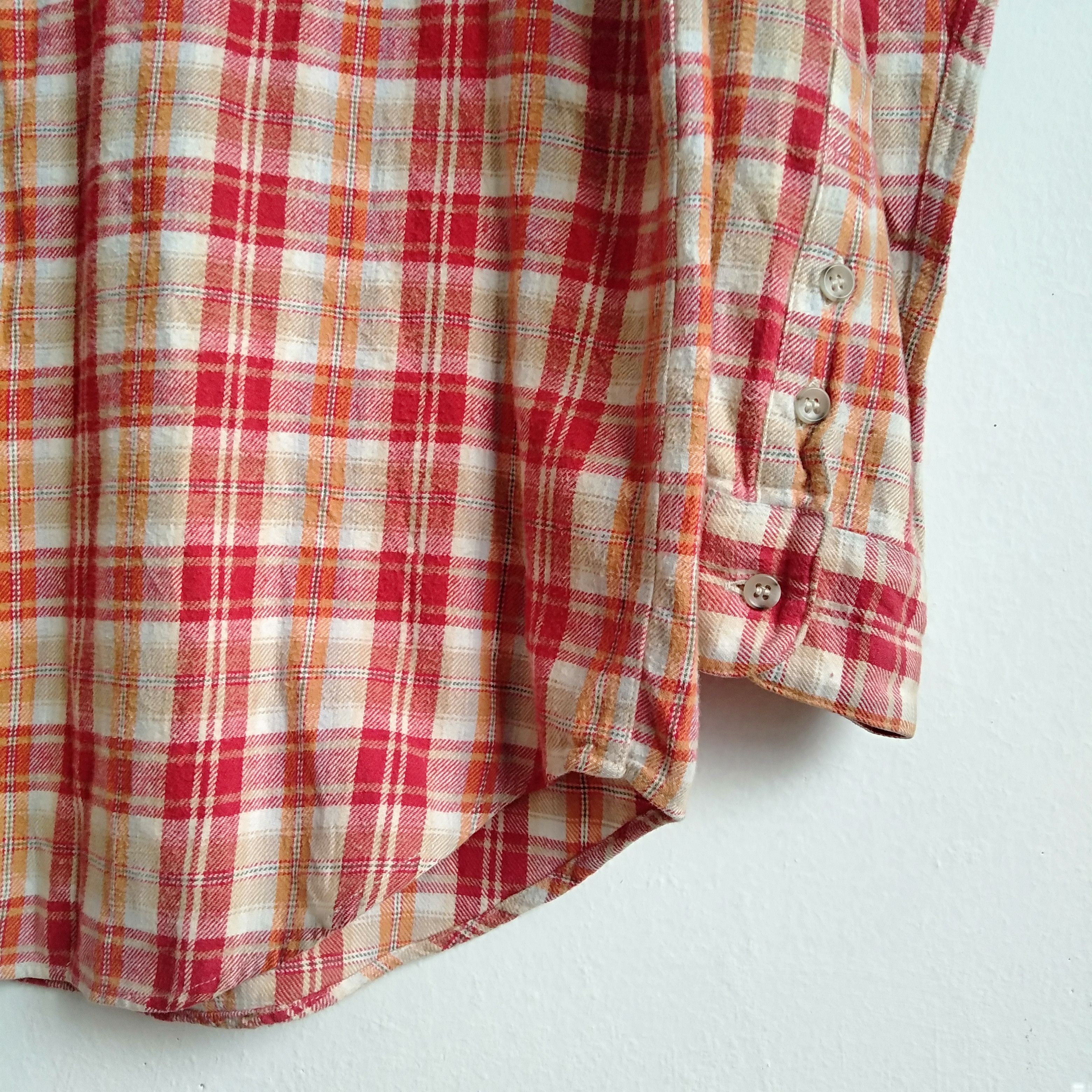 Designer × Flannel × Japanese Brand Papas Single Pocket Flannel Size US L / EU 52-54 / 3 - 3 Thumbnail