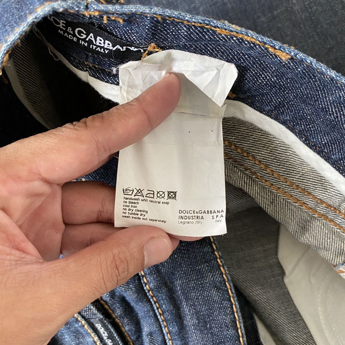 Dolce & Gabbana Dolce & Gabbana Spell Out Loose Denim Jeans Size US 32 / EU 48 - 14 Thumbnail