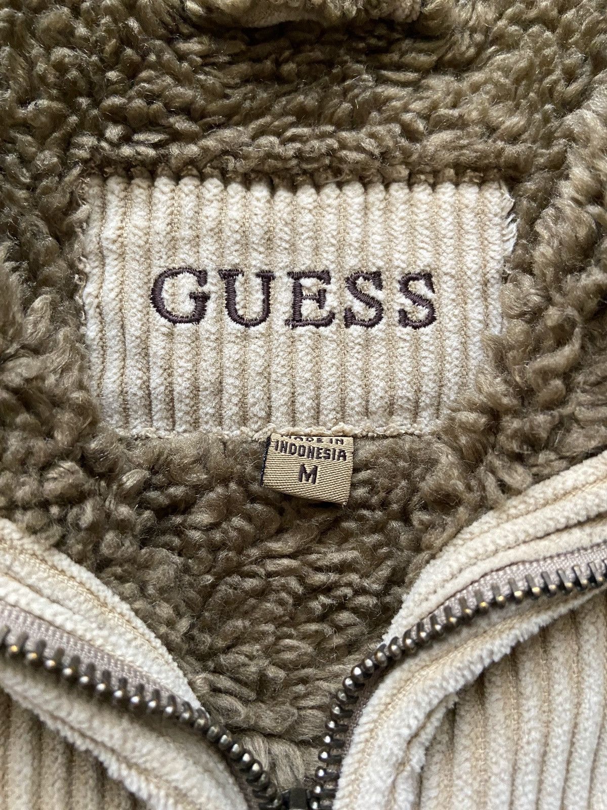 Vintage Guess Corduroy Sherpa Lined Jacket