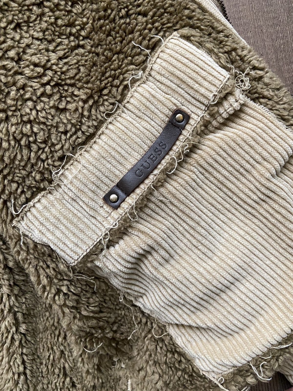 Vintage Guess Corduroy Sherpa Lined Jacket