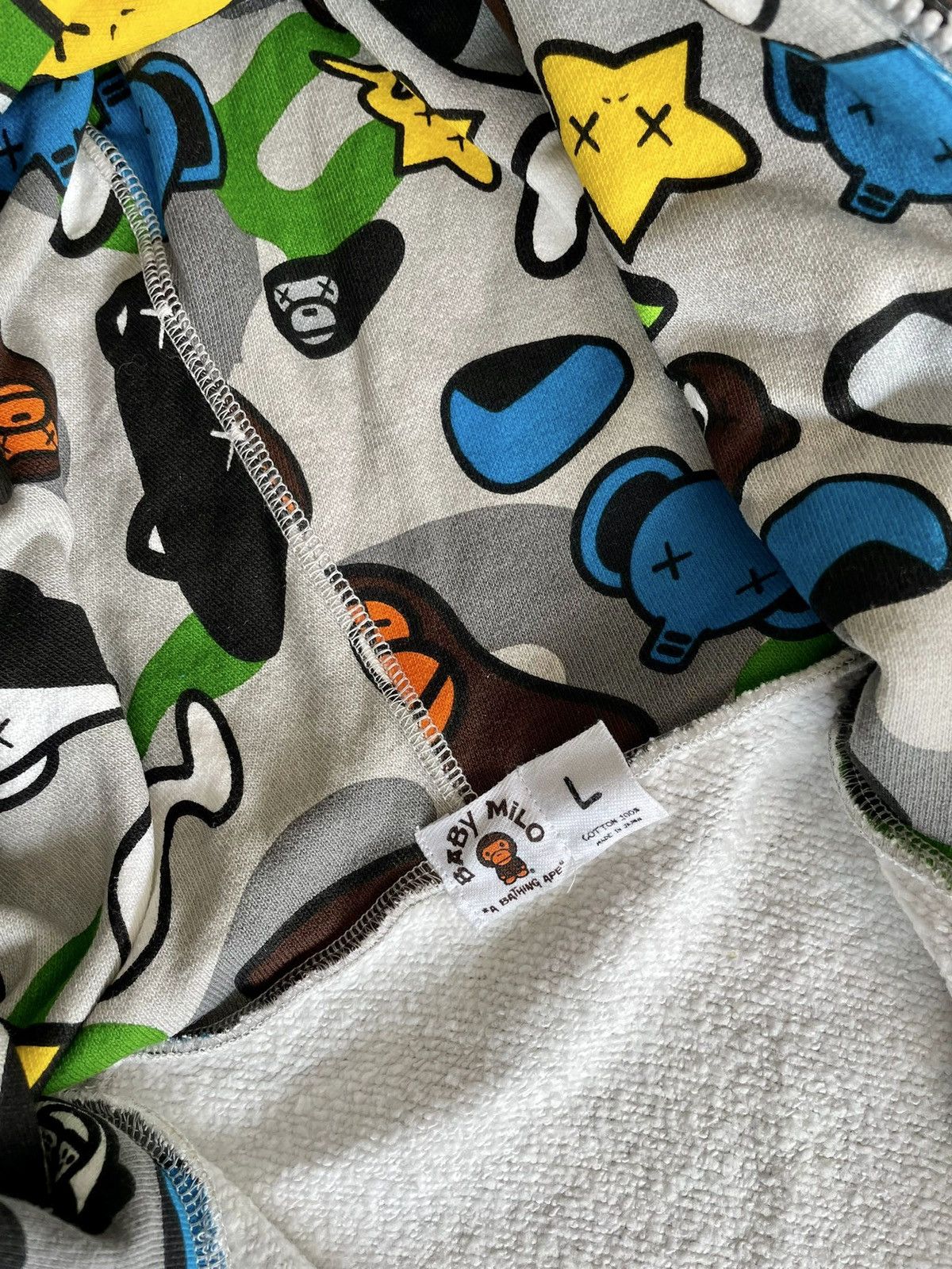 Bape × Kaws Bape x Kaws Baby Milo Animal Kingdom Full Zip Hoodie Size US L / EU 52-54 / 3 - 4 Thumbnail