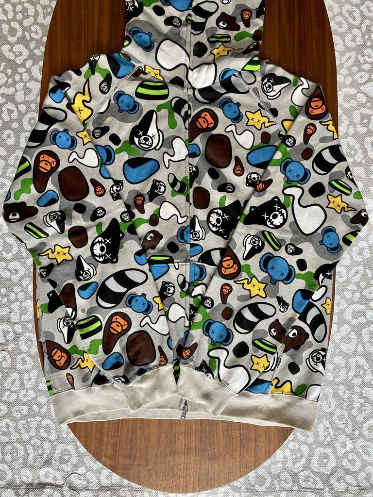 Bape Kaws Bape x Kaws Baby Milo Animal Kingdom Full Zip Hoodie Grailed