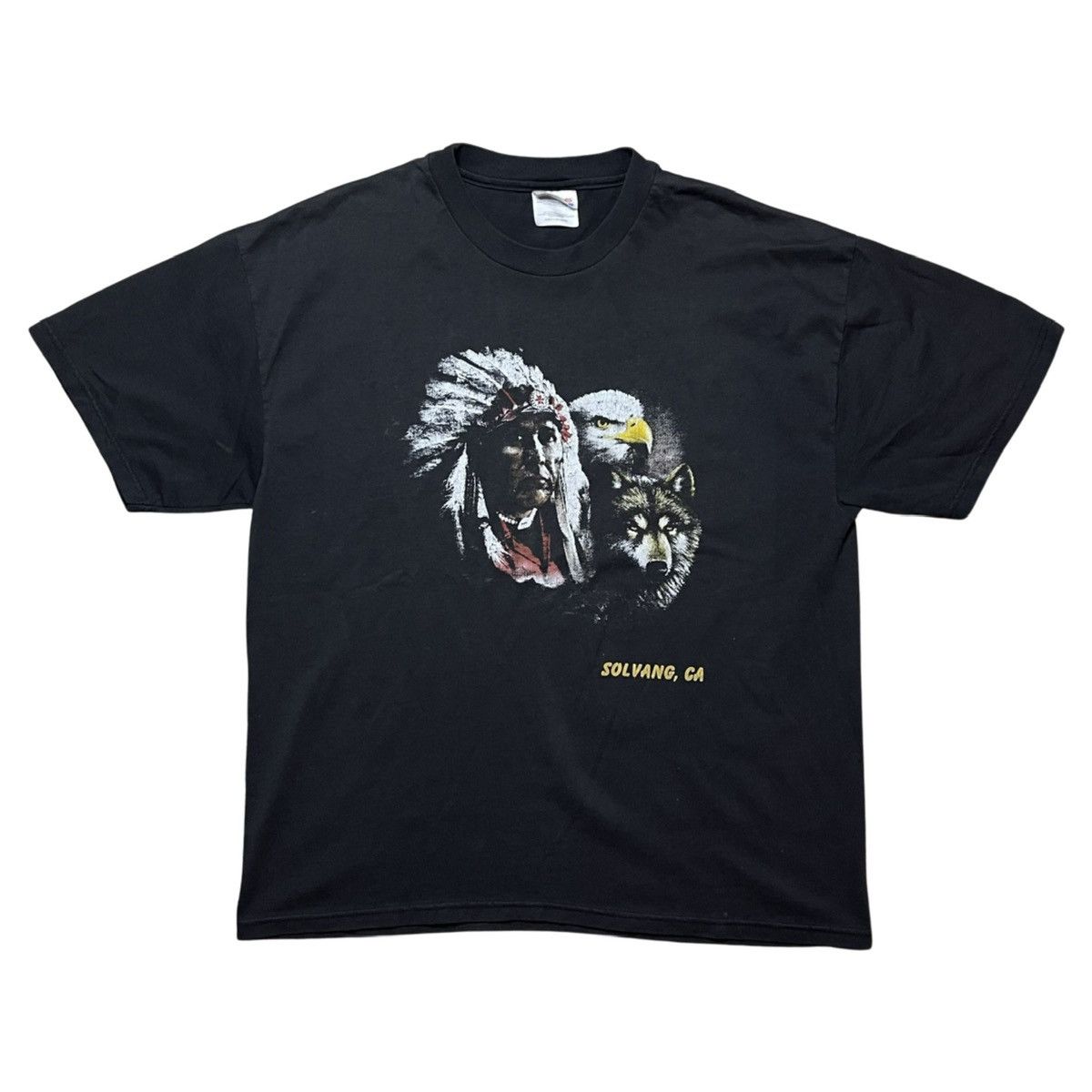 Vintage Vintage 1990’s Solvang California Eagle Wolf T-Shirt | Grailed