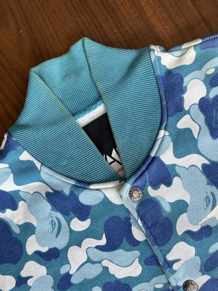 Bape A Bathing Ape BAPE OG Blue ABC Camo Varsity Jacket Size US M / EU 48-50 / 2 - 2 Thumbnail