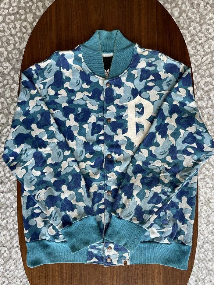 2006 outlet Bape 1st Abc Camo Varsity Jacket Large Bathing ape