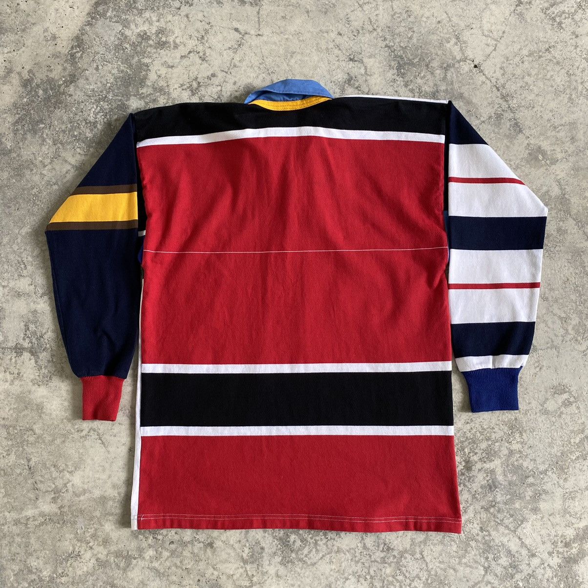 Canterbury of New Zealand Vintage Canterbury Ugly Striped Rugby Shirt Size US M / EU 48-50 / 2 - 7 Thumbnail