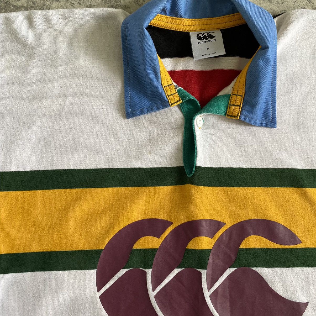 Canterbury of New Zealand Vintage Canterbury Ugly Striped Rugby Shirt Size US M / EU 48-50 / 2 - 4 Thumbnail