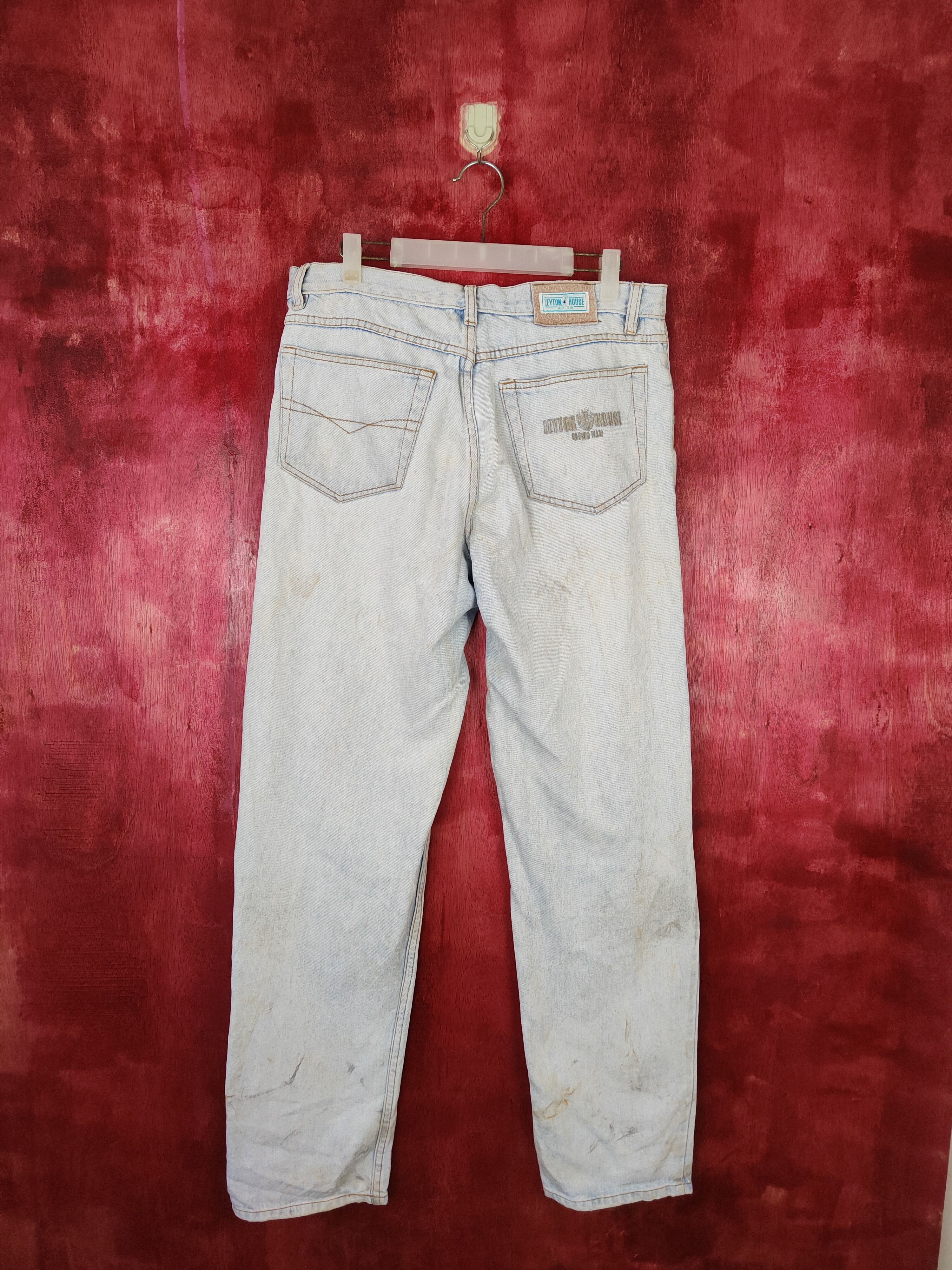 Japanese Brand Leyton House vintage distressed denim Jeans #4934 Size US 32 / EU 48 - 7 Thumbnail