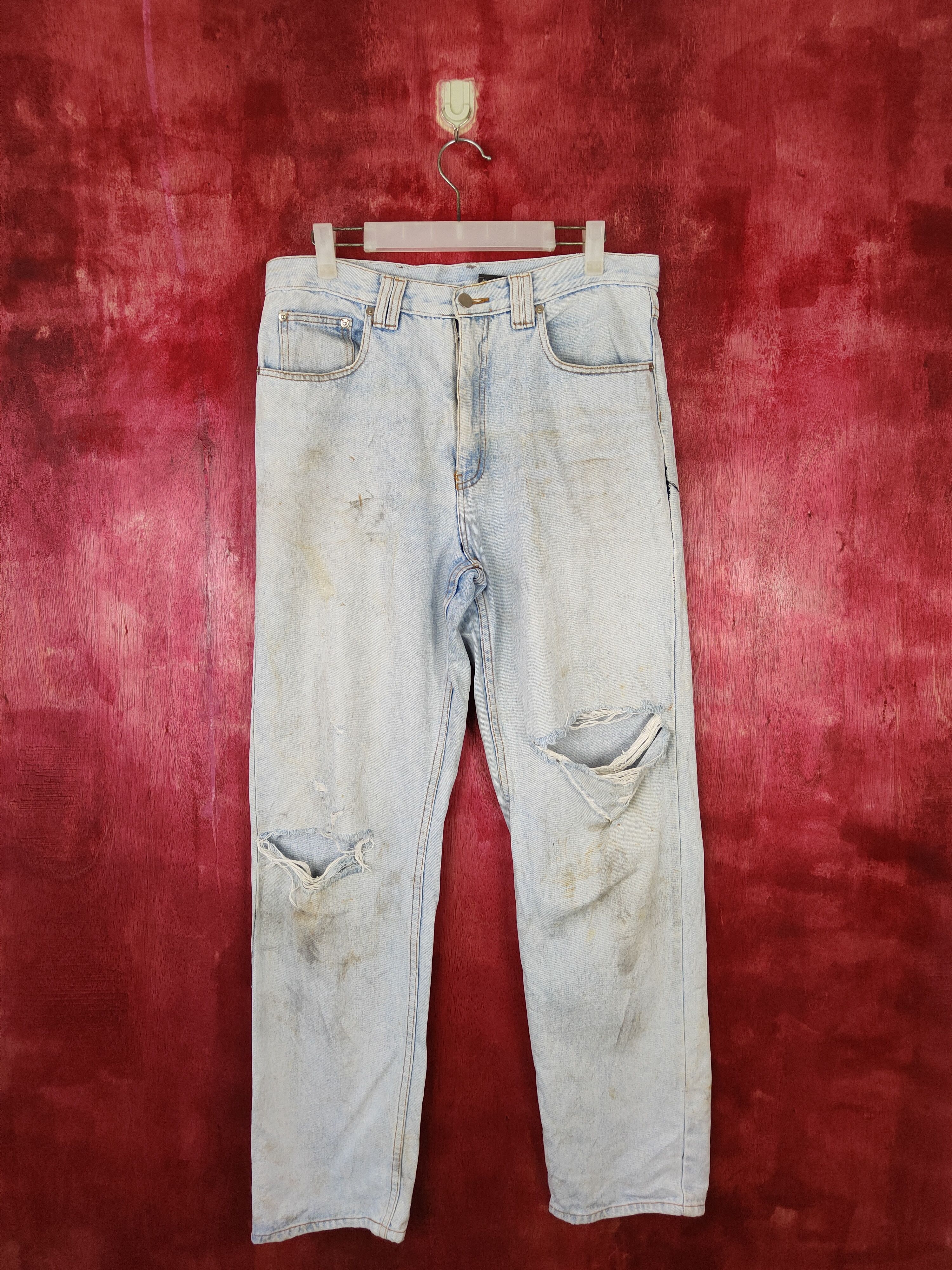 Japanese Brand Leyton House vintage distressed denim Jeans #4934 Size US 32 / EU 48 - 1 Thumbnail