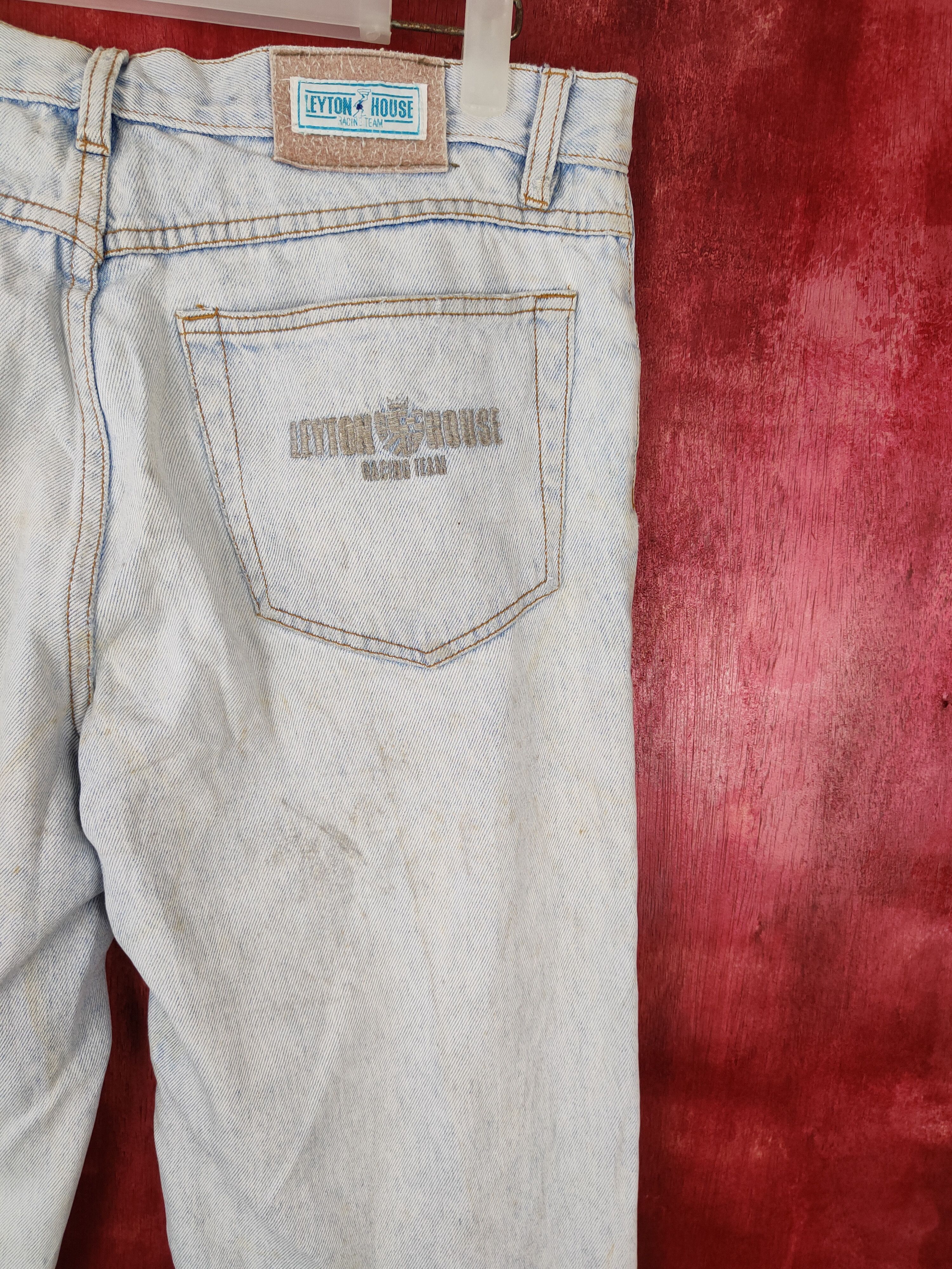 Japanese Brand Leyton House vintage distressed denim Jeans #4934 Size US 32 / EU 48 - 11 Thumbnail