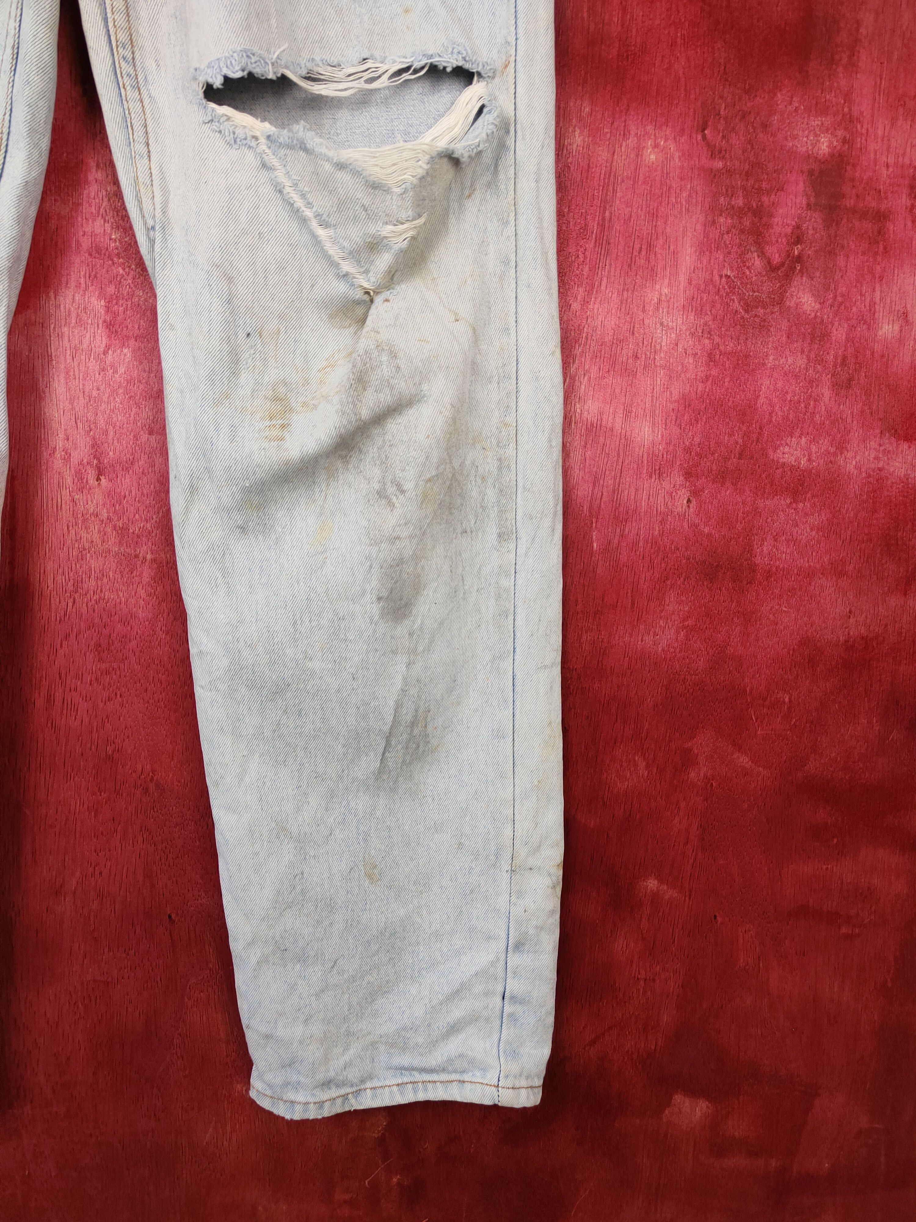 Japanese Brand Leyton House vintage distressed denim Jeans #4934 Size US 32 / EU 48 - 6 Thumbnail
