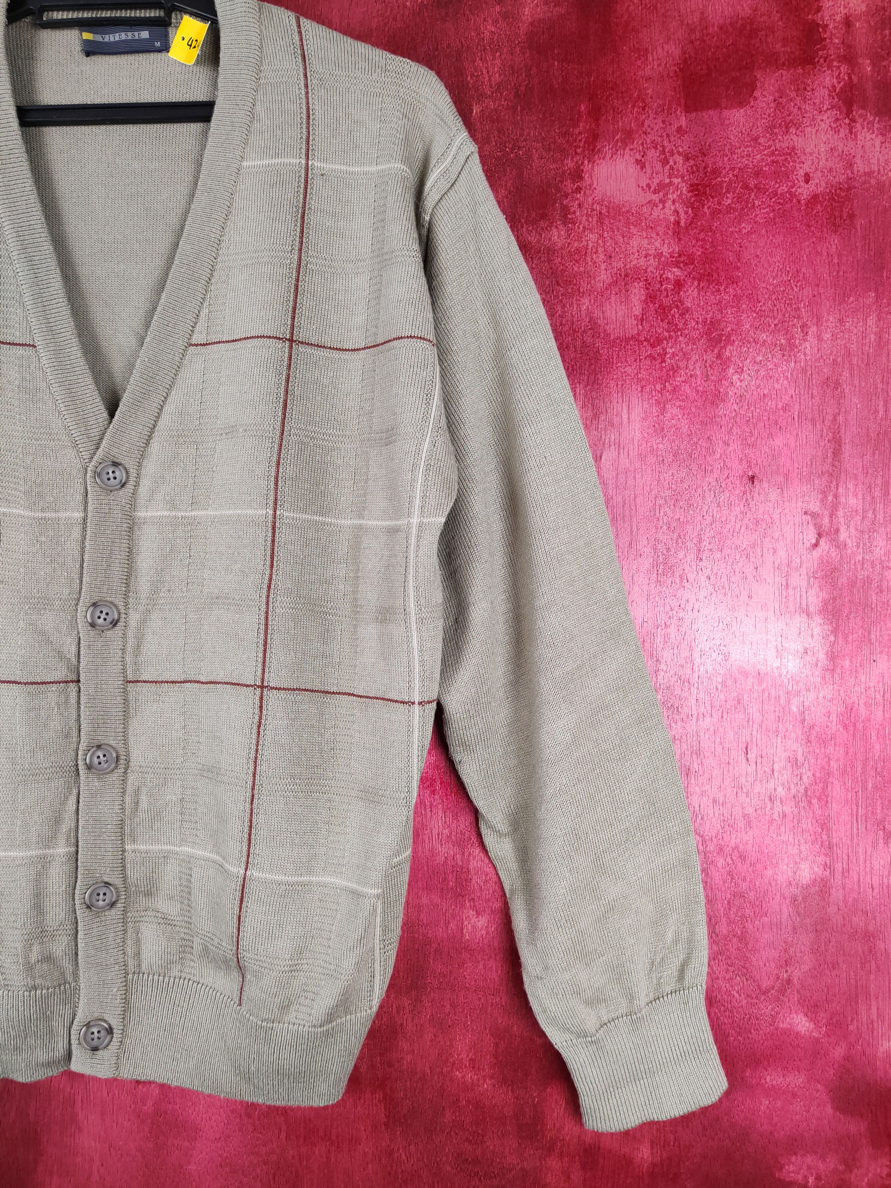 Japanese Brand Vitesse Gray Knitwear cardigan vintage japan #S327 Size US M / EU 48-50 / 2 - 4 Thumbnail