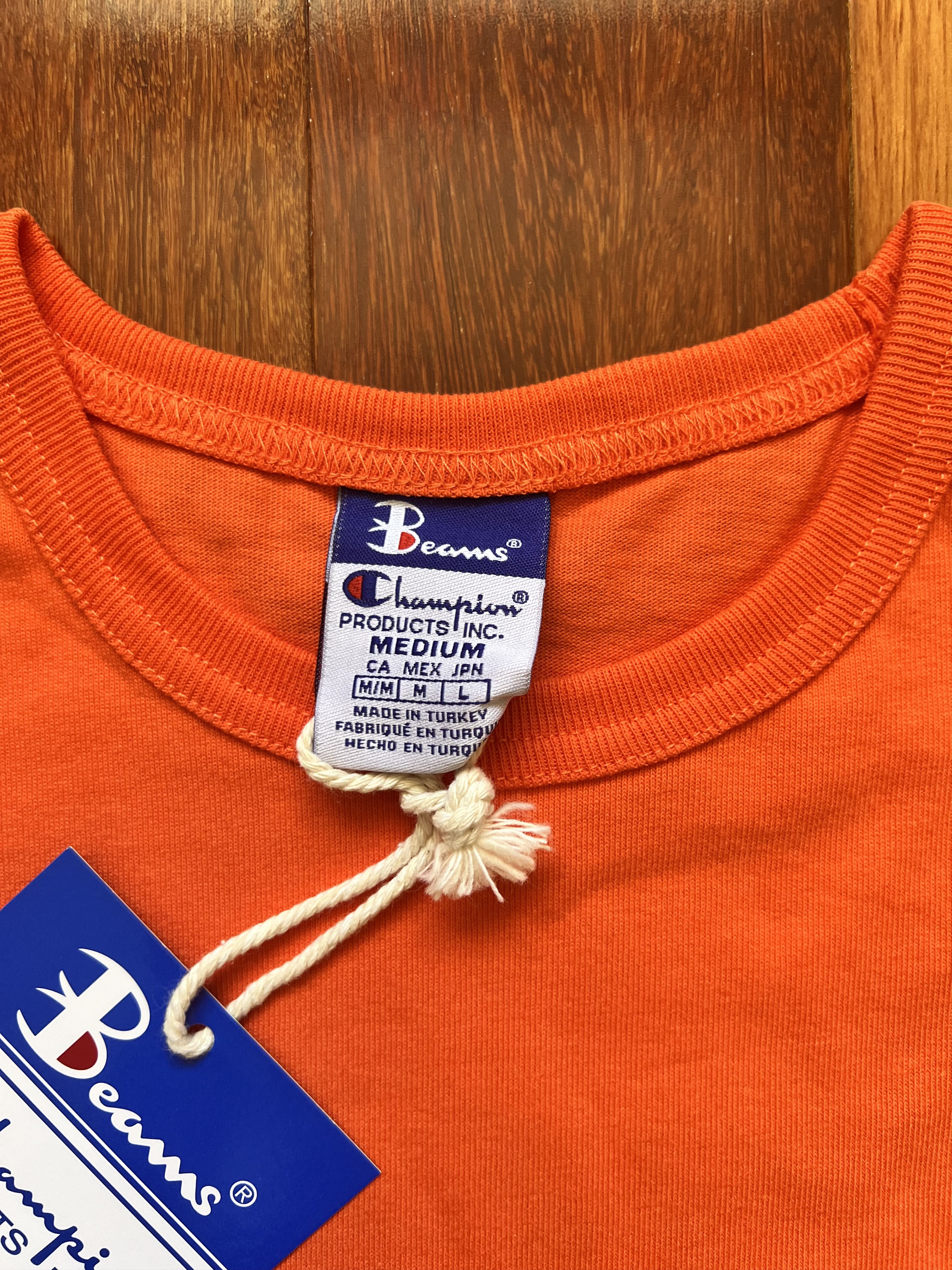 Beams Plus × Champion 💚 SS19 Beams x Champion Tokyo Logo Tee Orange Medium NEW Size US M / EU 48-50 / 2 - 5 Thumbnail