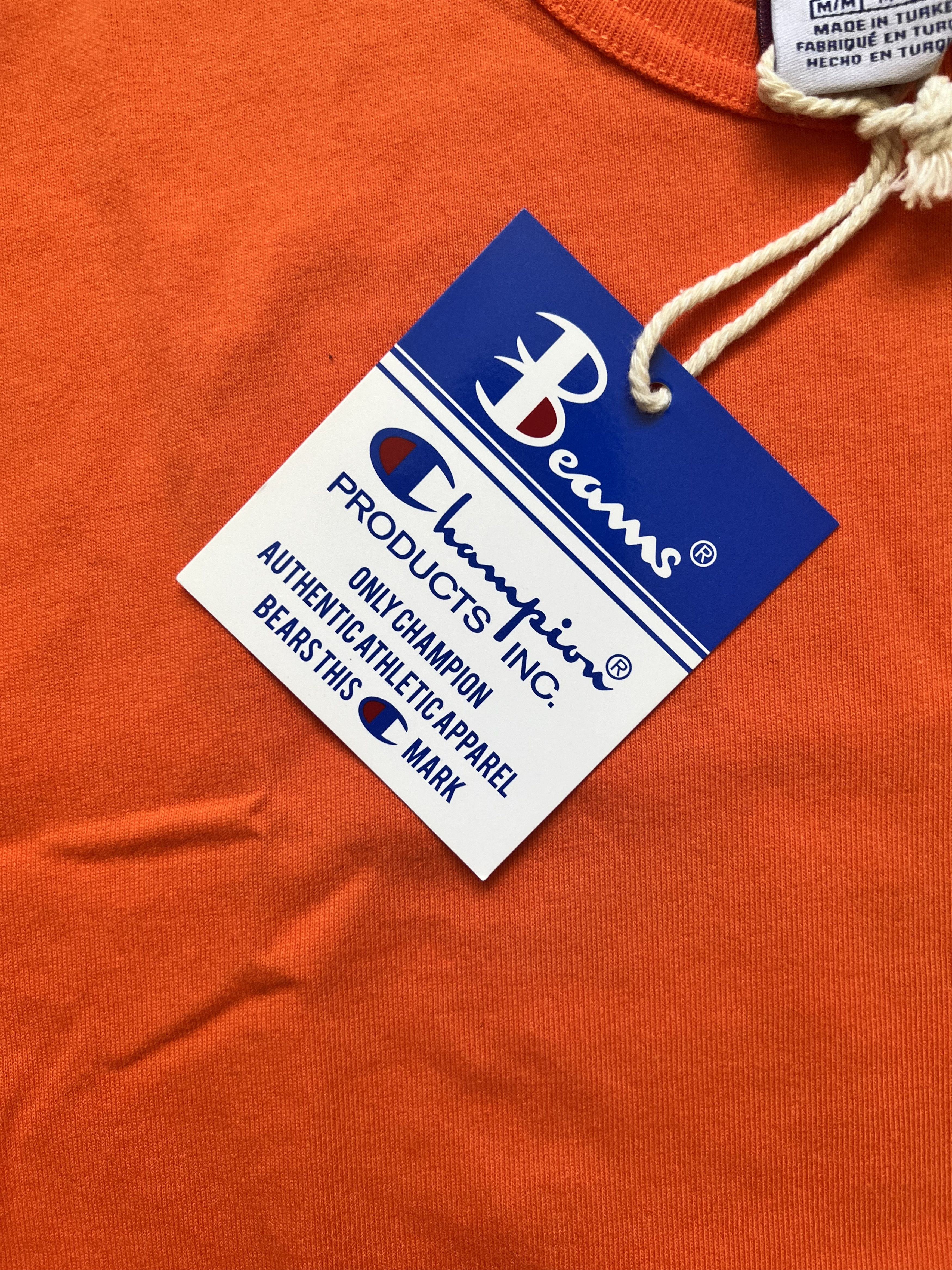 Beams Plus × Champion 💚 SS19 Beams x Champion Tokyo Logo Tee Orange Medium NEW Size US M / EU 48-50 / 2 - 6 Thumbnail