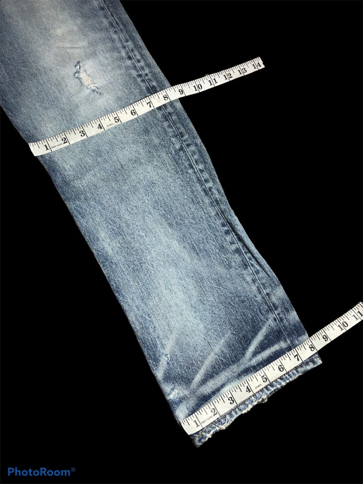 Other DAMAGED⚡️⚡️RNA INC DISTRESSED WASHED BLUE DENIM Size US 32 / EU 48 - 8 Thumbnail
