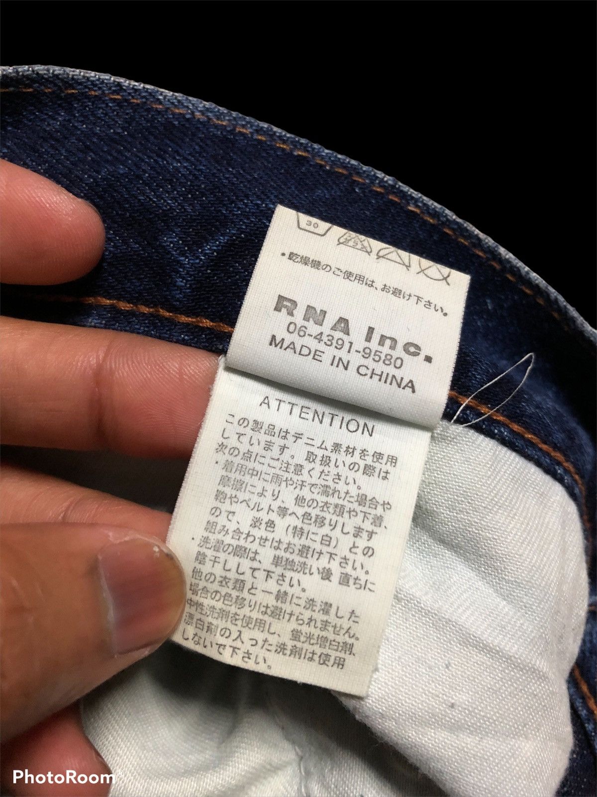Other DAMAGED⚡️⚡️RNA INC DISTRESSED WASHED BLUE DENIM Size US 32 / EU 48 - 5 Thumbnail