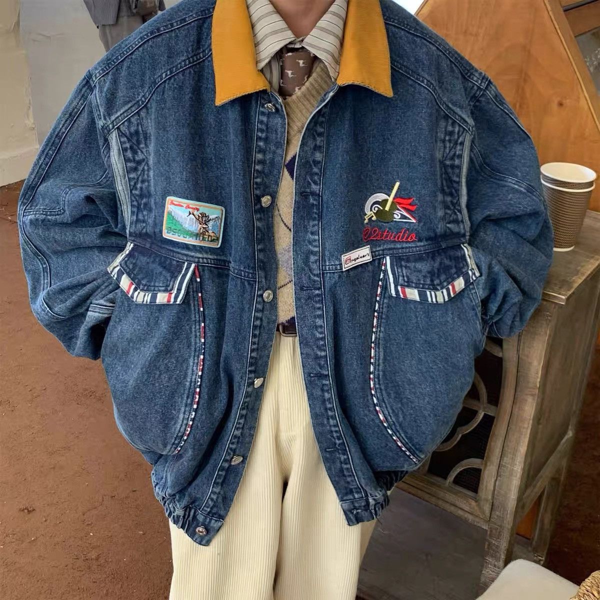 Vintage oversize harajuku style jacket