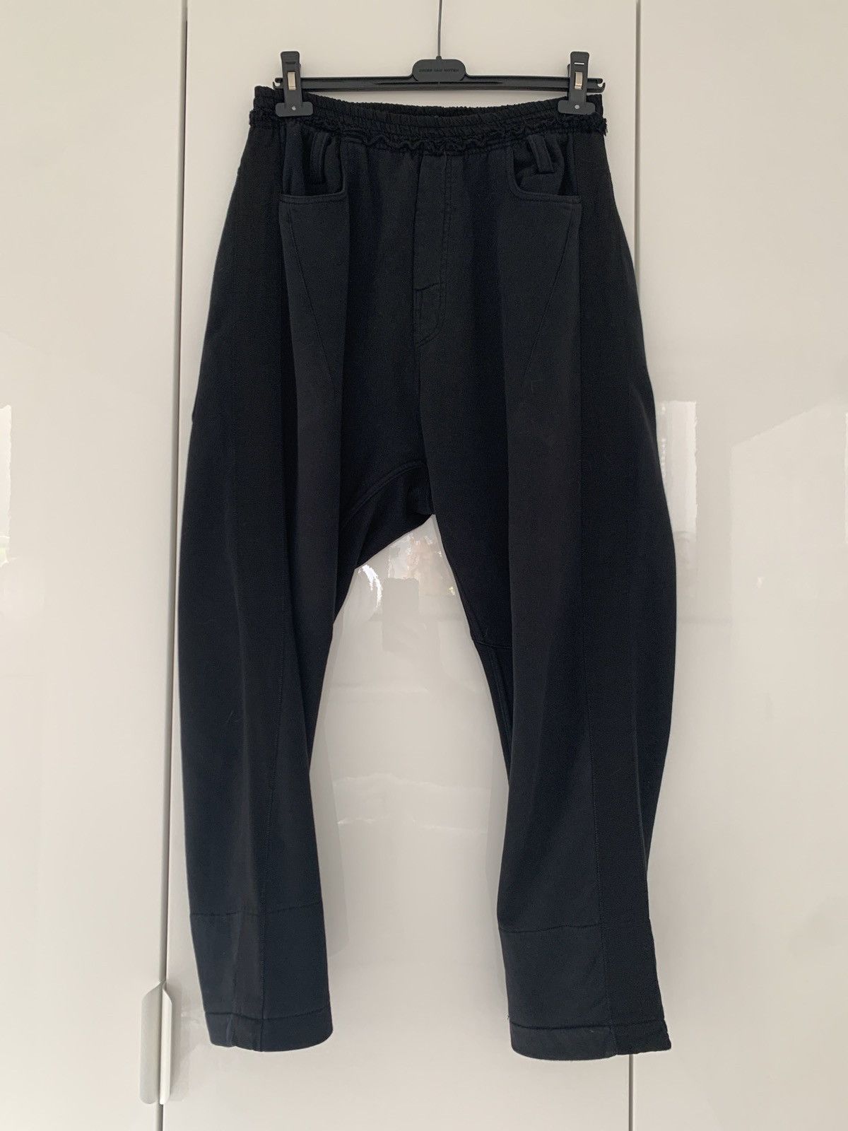 Haider Ackermann Haider Ackermann Black Perth Jogger Taxedo Pants Size US 33 - 2 Thumbnail