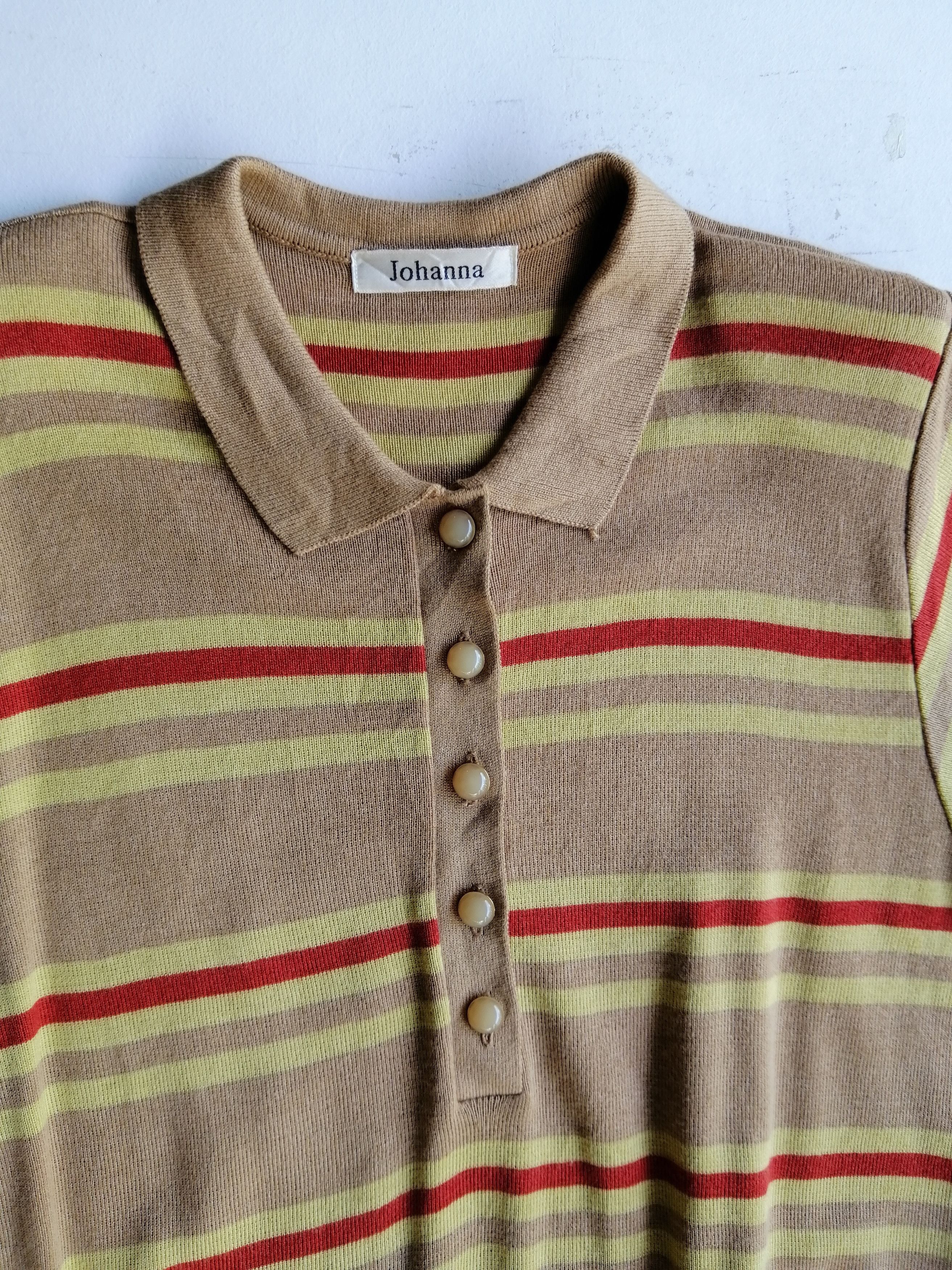 Designer × Vintage Vintage Johanna Striped Knitwear Size US S / EU 44-46 / 1 - 4 Thumbnail