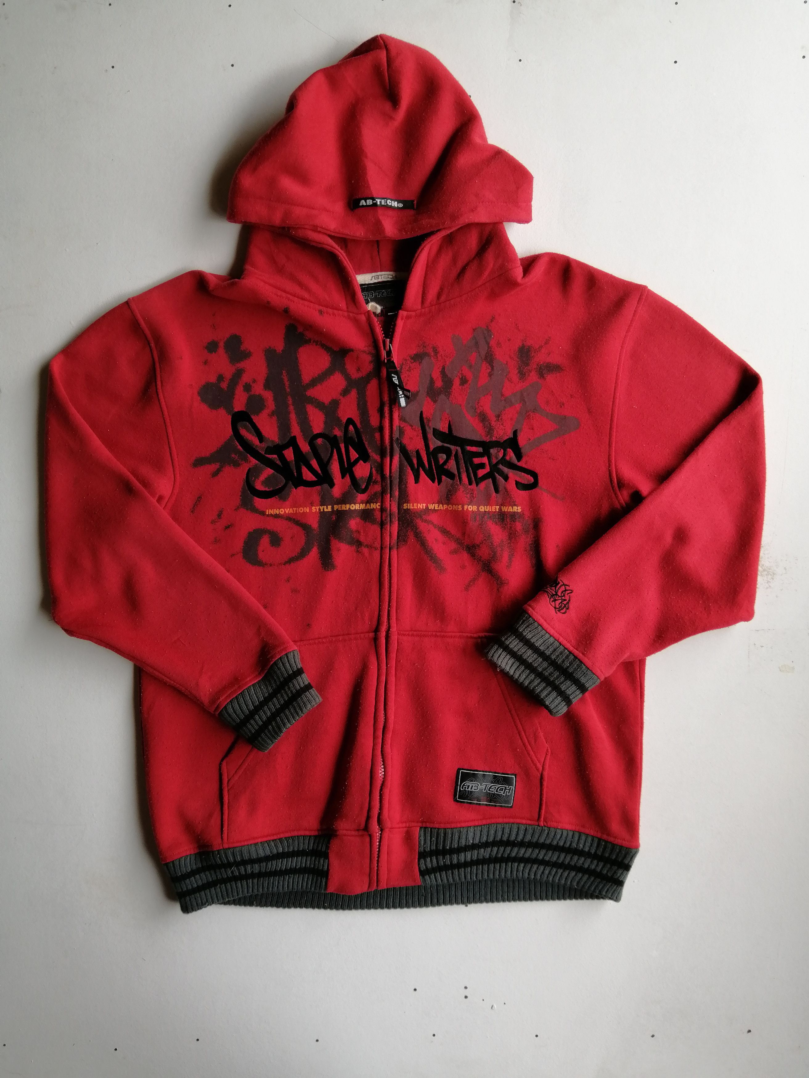 Designer Vintage Ab-Tech USA Hoodie Zipper Sweater Size US M / EU 48-50 / 2 - 1 Thumbnail