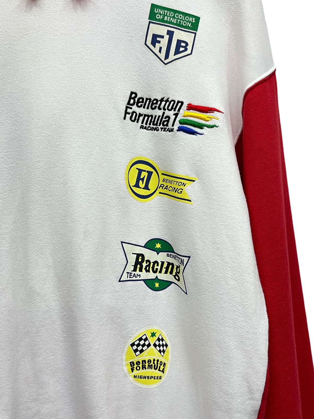 Benetton 🏁Vintage 90’s BENETTON FORMULA 1 RACING TEAM Cotton Hoodie Size US M / EU 48-50 / 2 - 4 Thumbnail