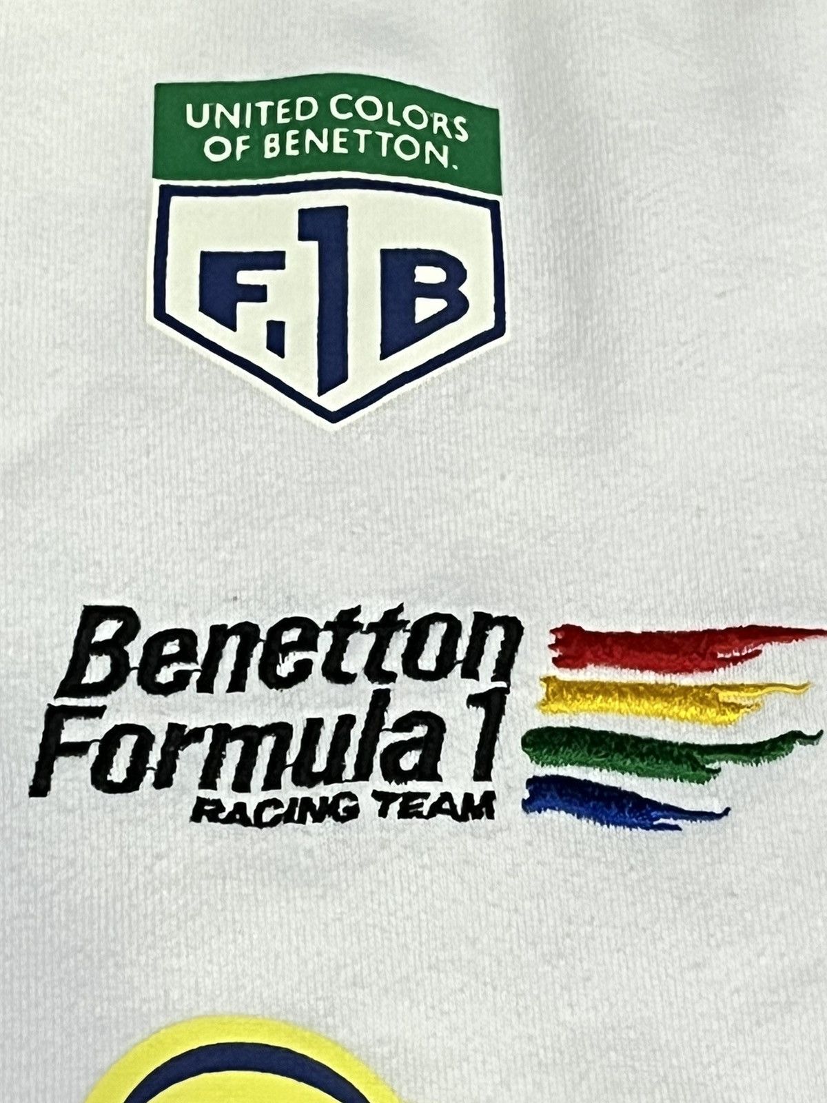 Benetton 🏁Vintage 90’s BENETTON FORMULA 1 RACING TEAM Cotton Hoodie Size US M / EU 48-50 / 2 - 2 Thumbnail