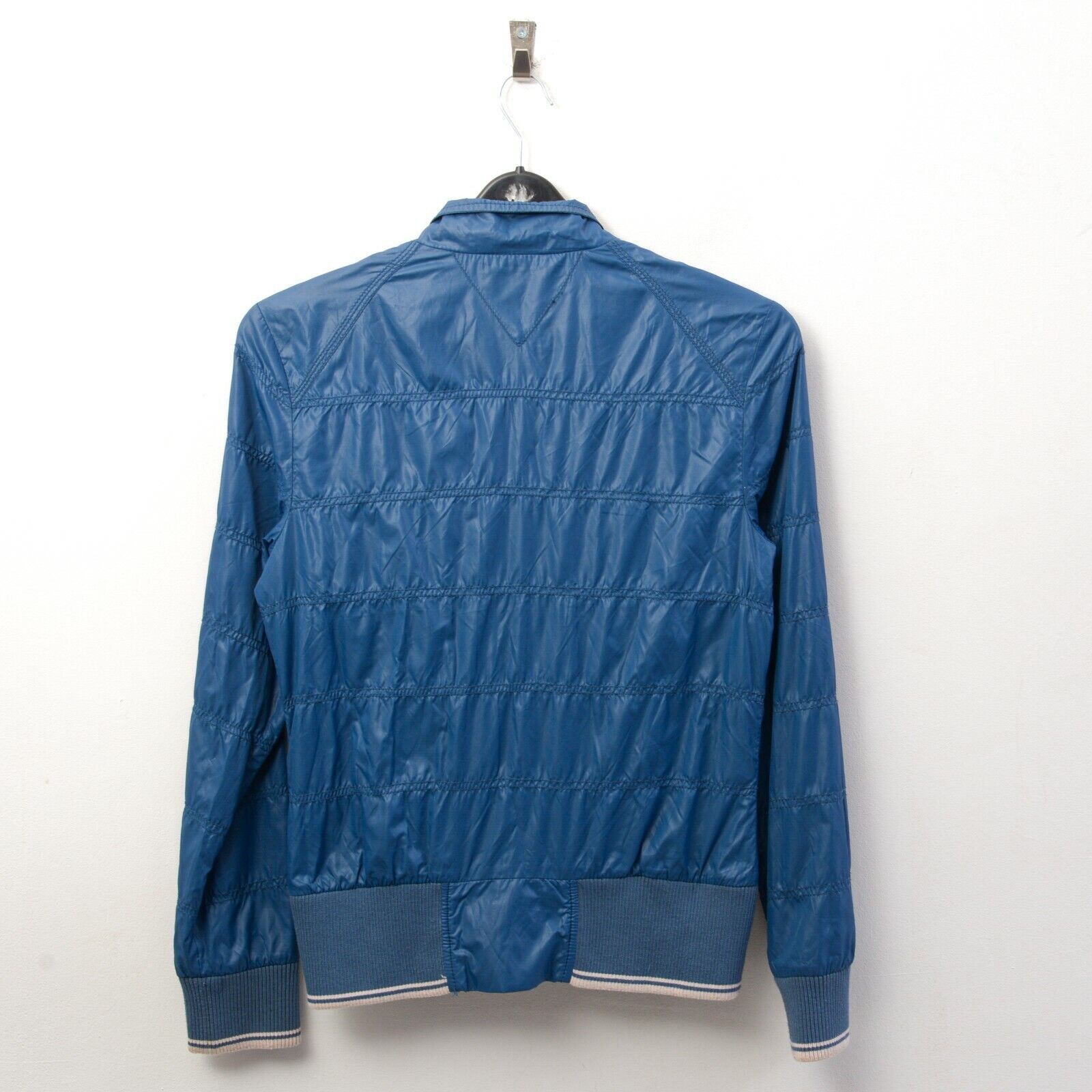 Tommy Hilfiger Denim M Women's Jacket Blue Zip Up Rain Coat Top Nylon Basic Size M / US 6-8 / IT 42-44 - 4 Thumbnail