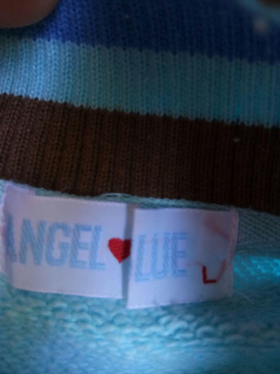 Designer Vintage Angel Blue Zipper Sweatshirt Size US L / EU 52-54 / 3 - 5 Thumbnail