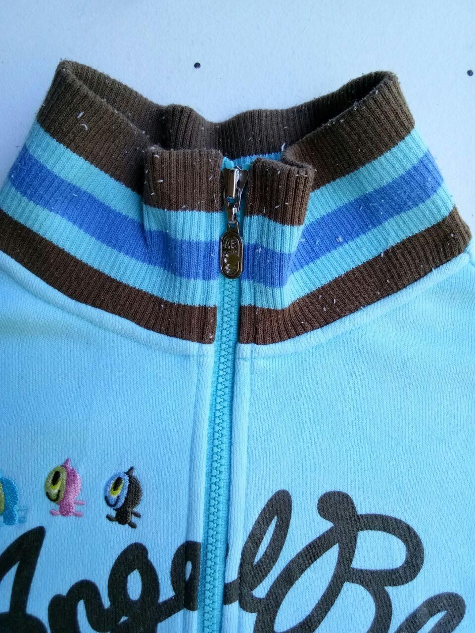 Designer Vintage Angel Blue Zipper Sweatshirt Size US L / EU 52-54 / 3 - 4 Thumbnail